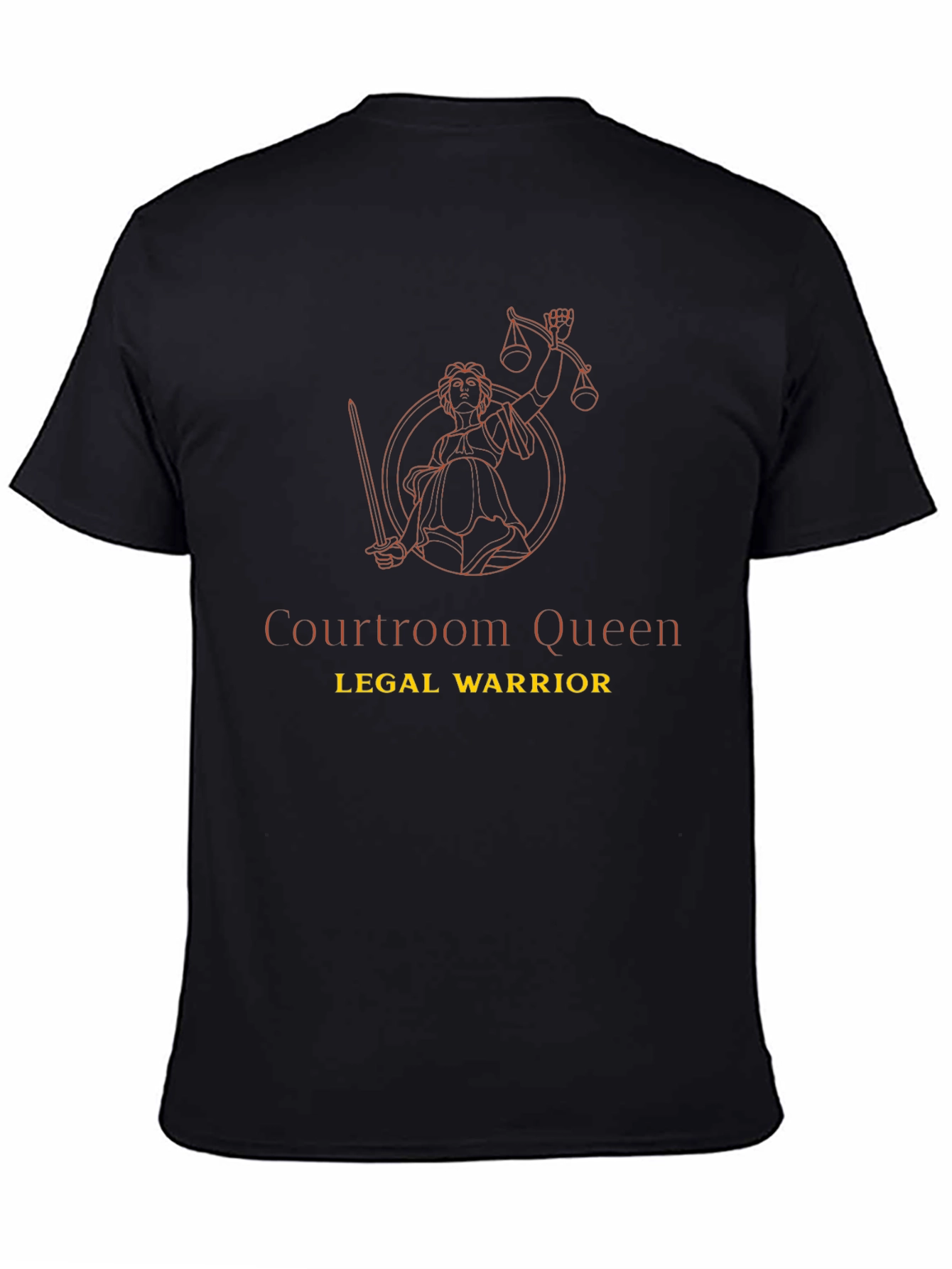 Courtroom Queen Legal Warrior Graphic T-Shirt