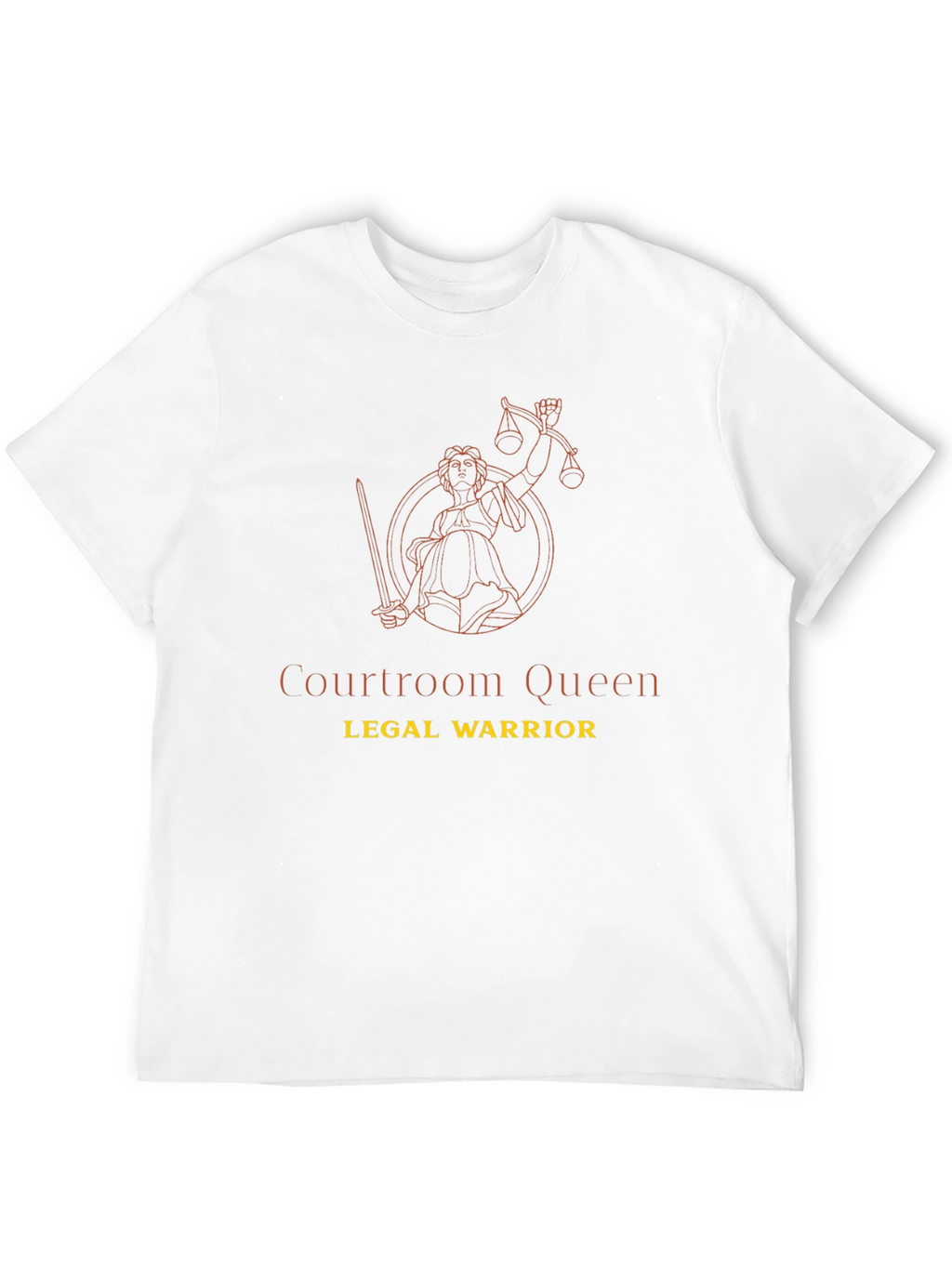 Courtroom Queen Legal Warrior Graphic T-Shirt