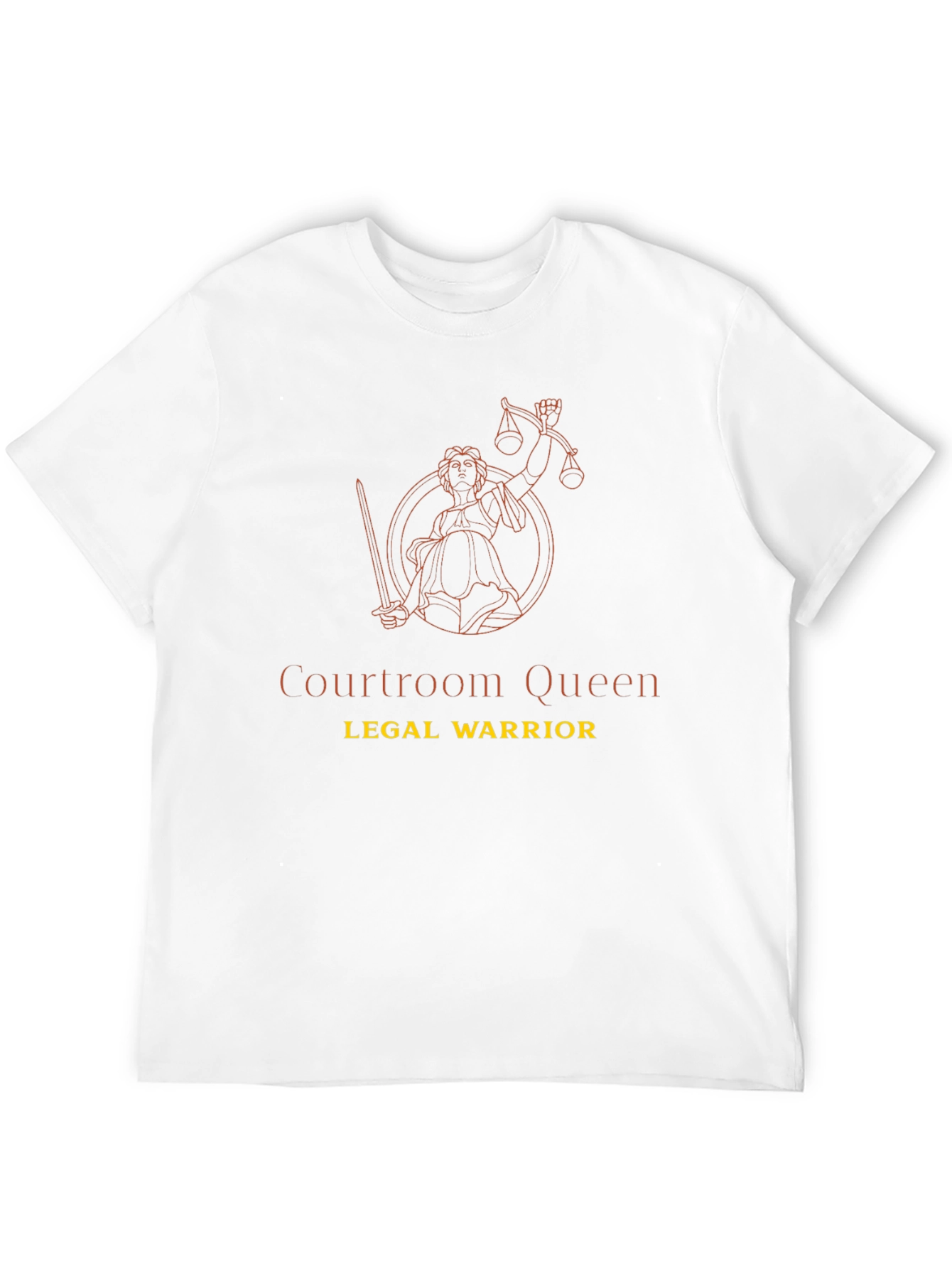 Courtroom Queen Legal Warrior Graphic T-Shirt