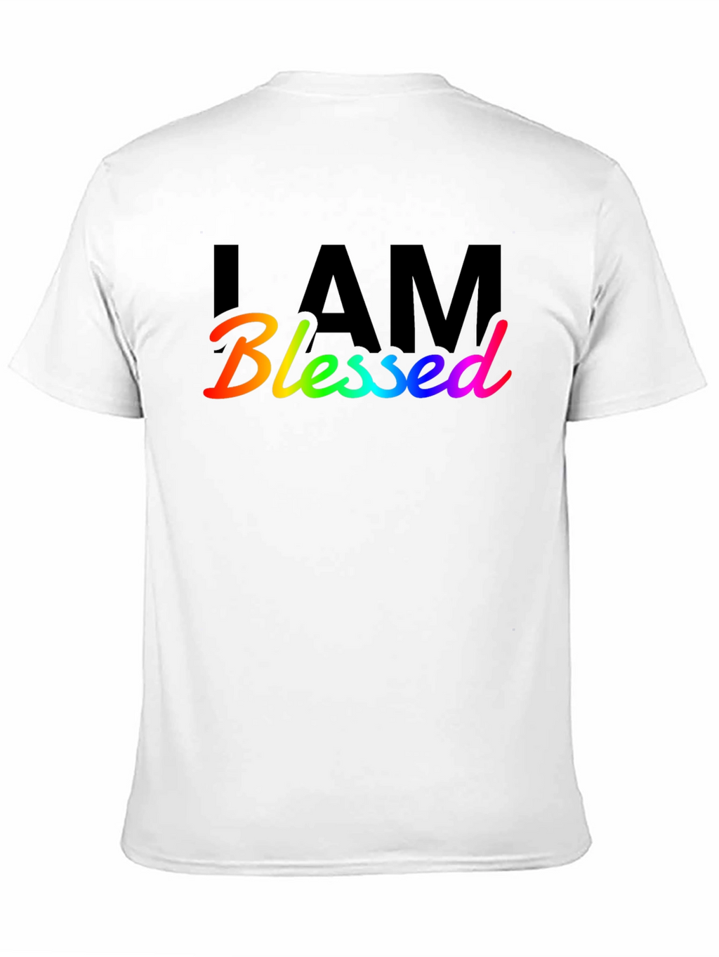 I Am Blessed Rainbow Graphic T-Shirt