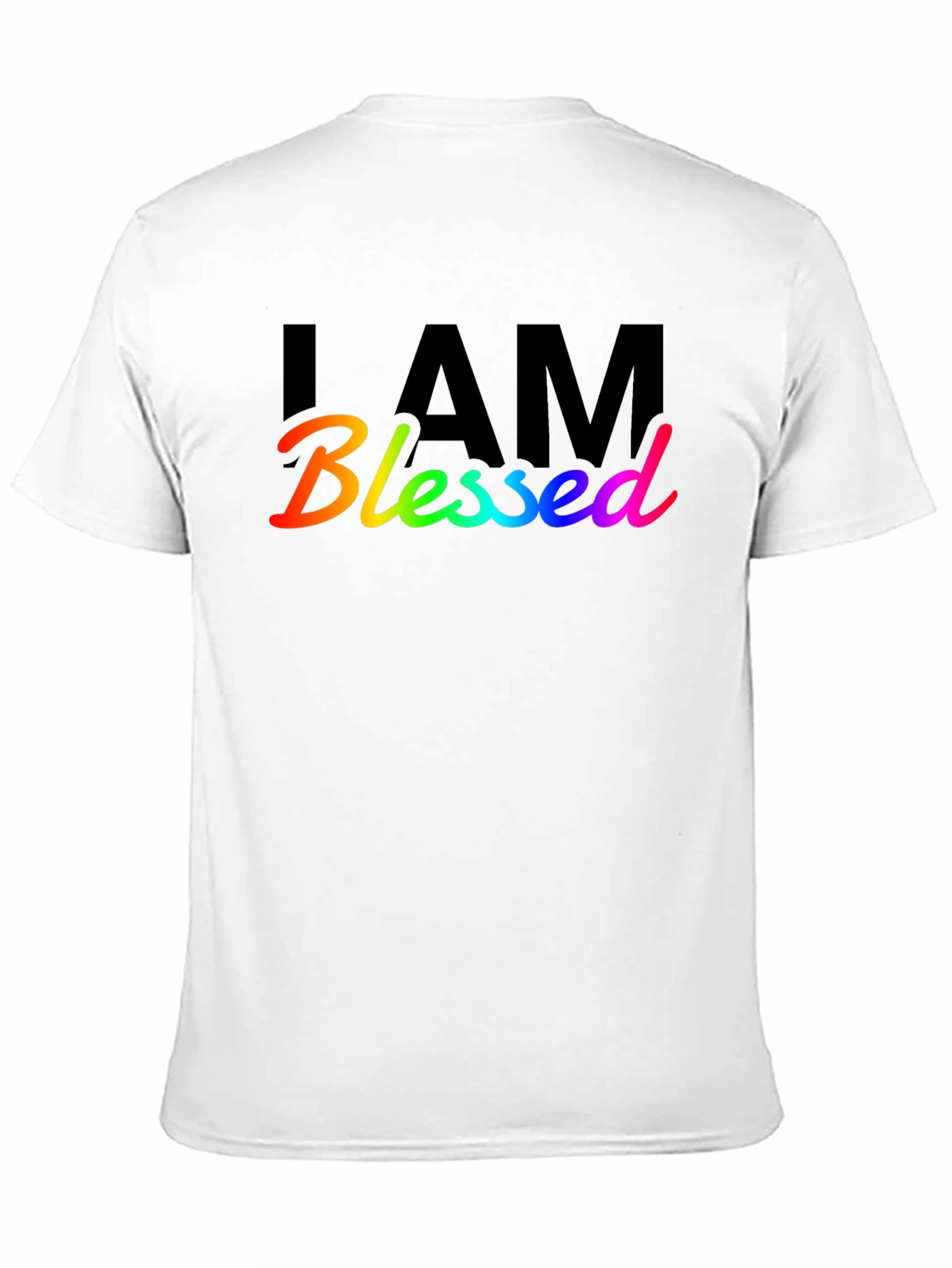 I Am Blessed Rainbow Graphic T-Shirt