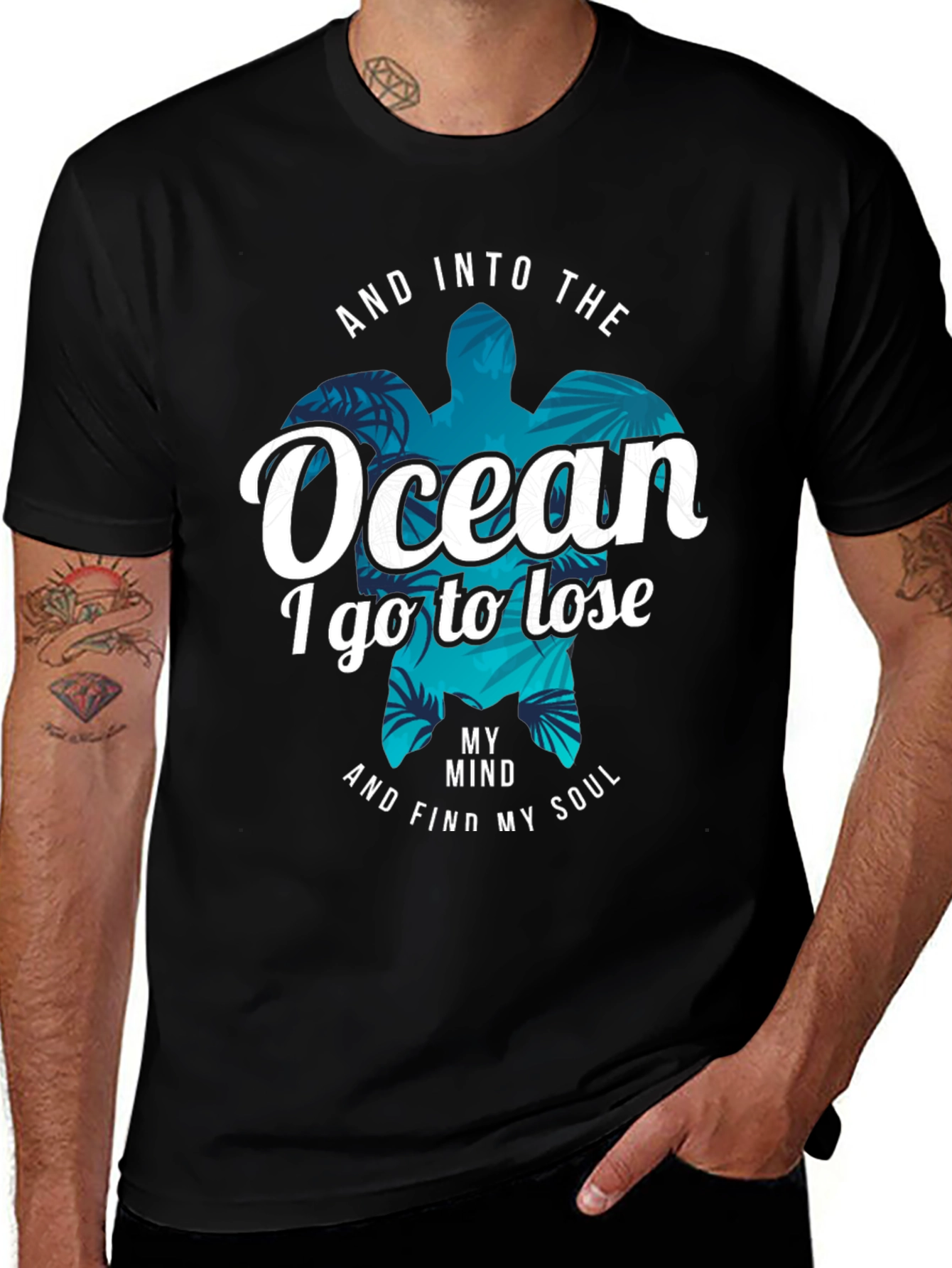 Ocean Soul T-Shirt - Turtle Graphic Tee