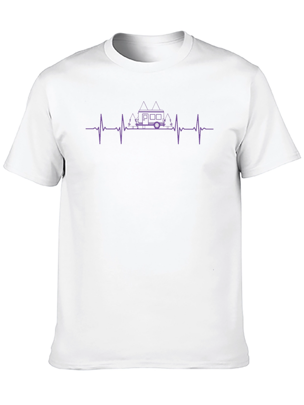 Camper Heartbeat T-Shirt - Outdoor Adventure Tee