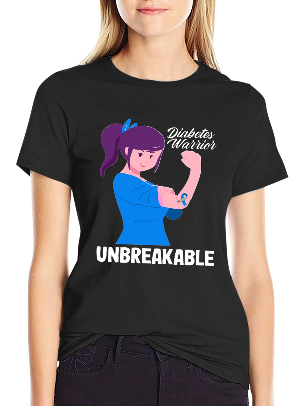 Diabetes Warrior T-Shirt - Unbreakable Strength