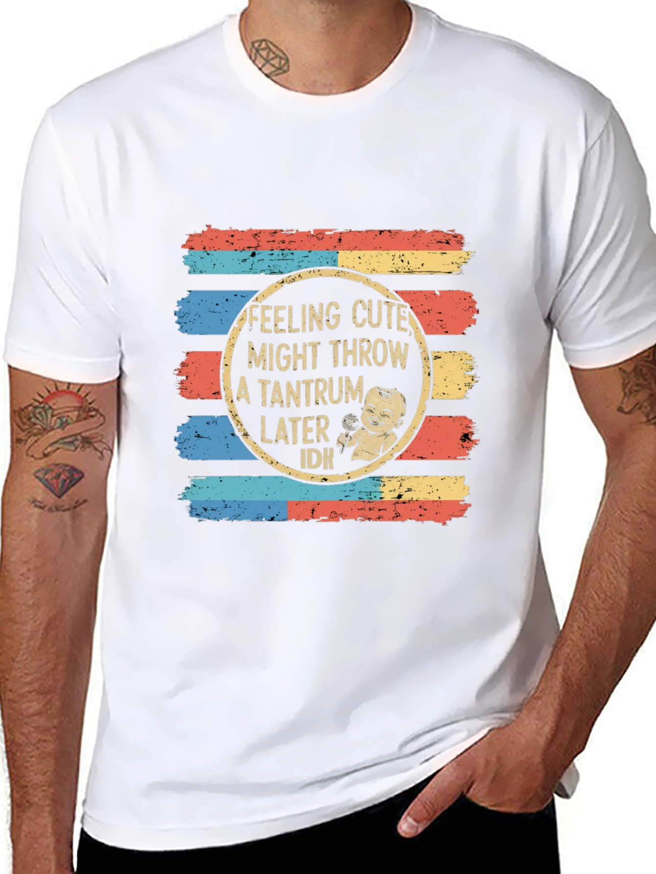 Cute Tantrum Baby T-Shirt - Retro Design