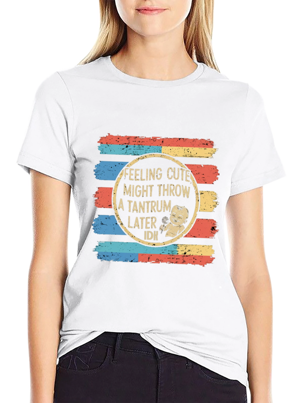 Cute Tantrum Baby T-Shirt - Retro Design