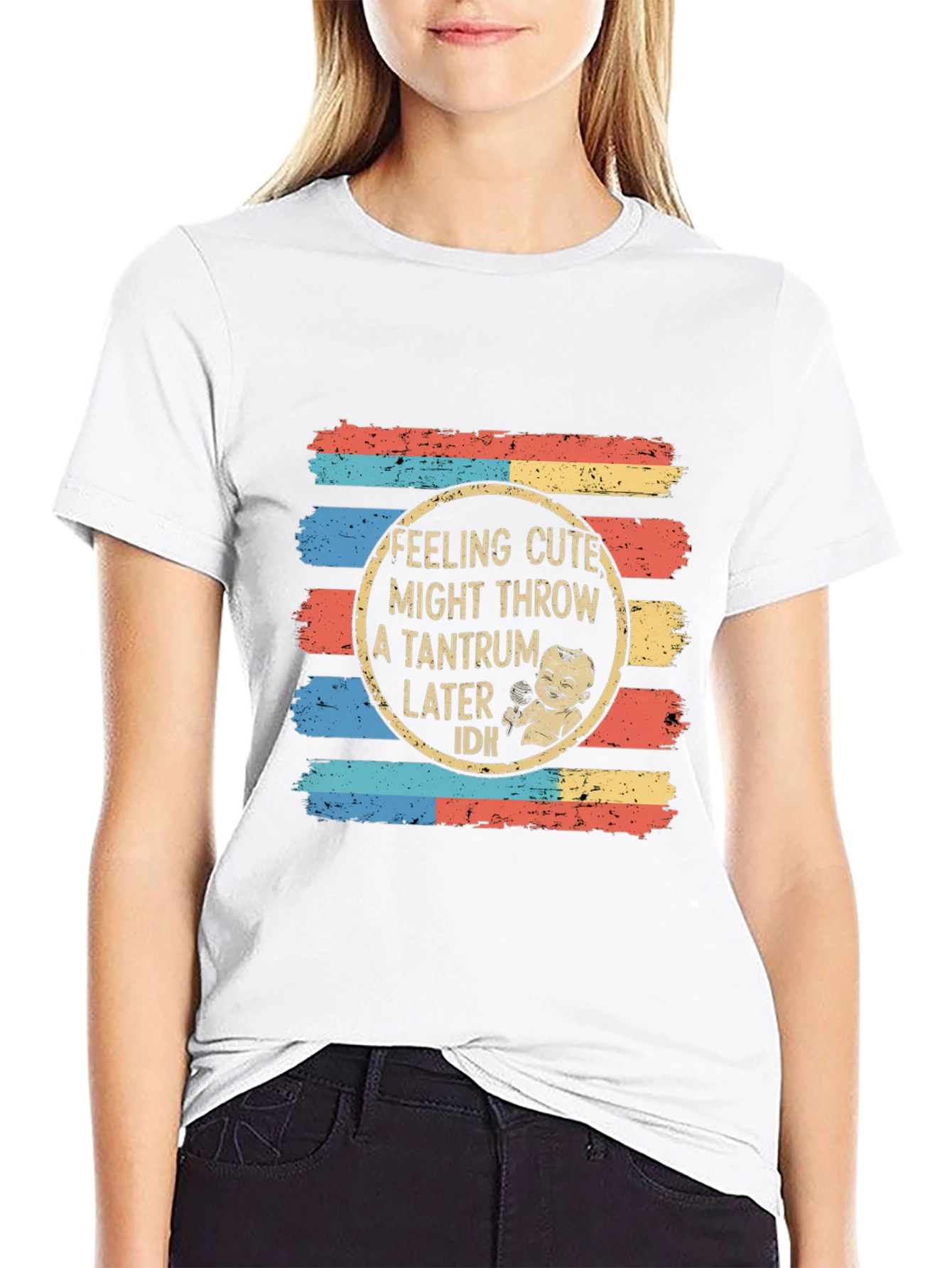 Cute Tantrum Baby T-Shirt - Retro Design