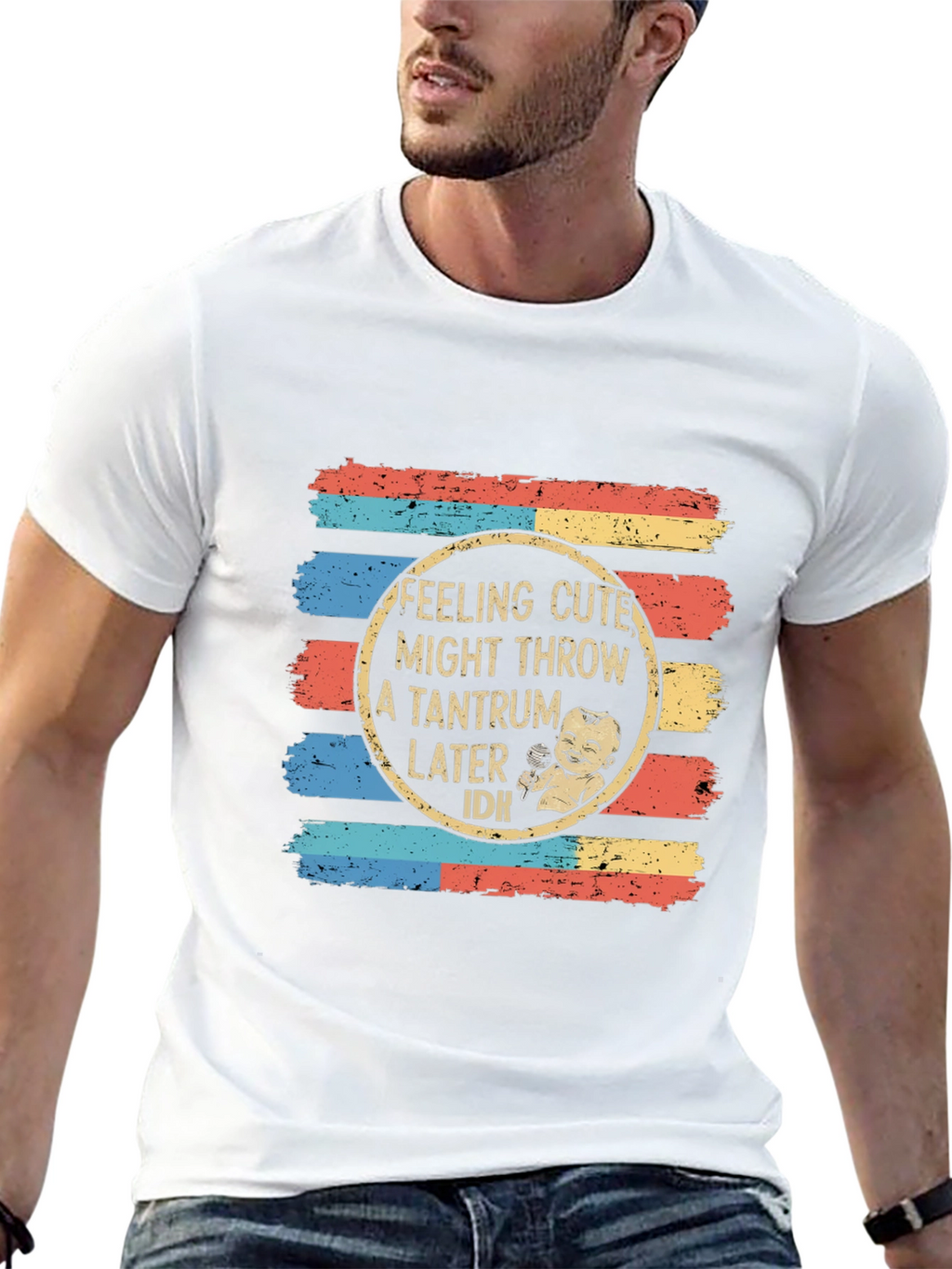 Cute Tantrum Baby T-Shirt - Retro Design