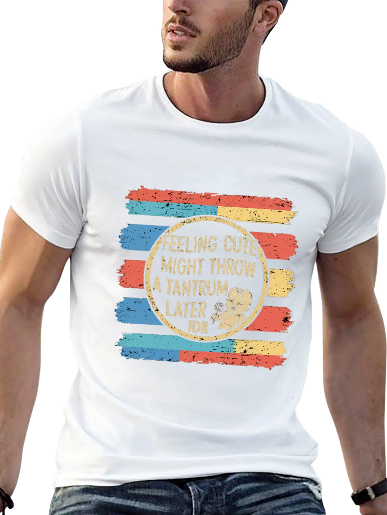 Cute Tantrum Baby T-Shirt - Retro Design