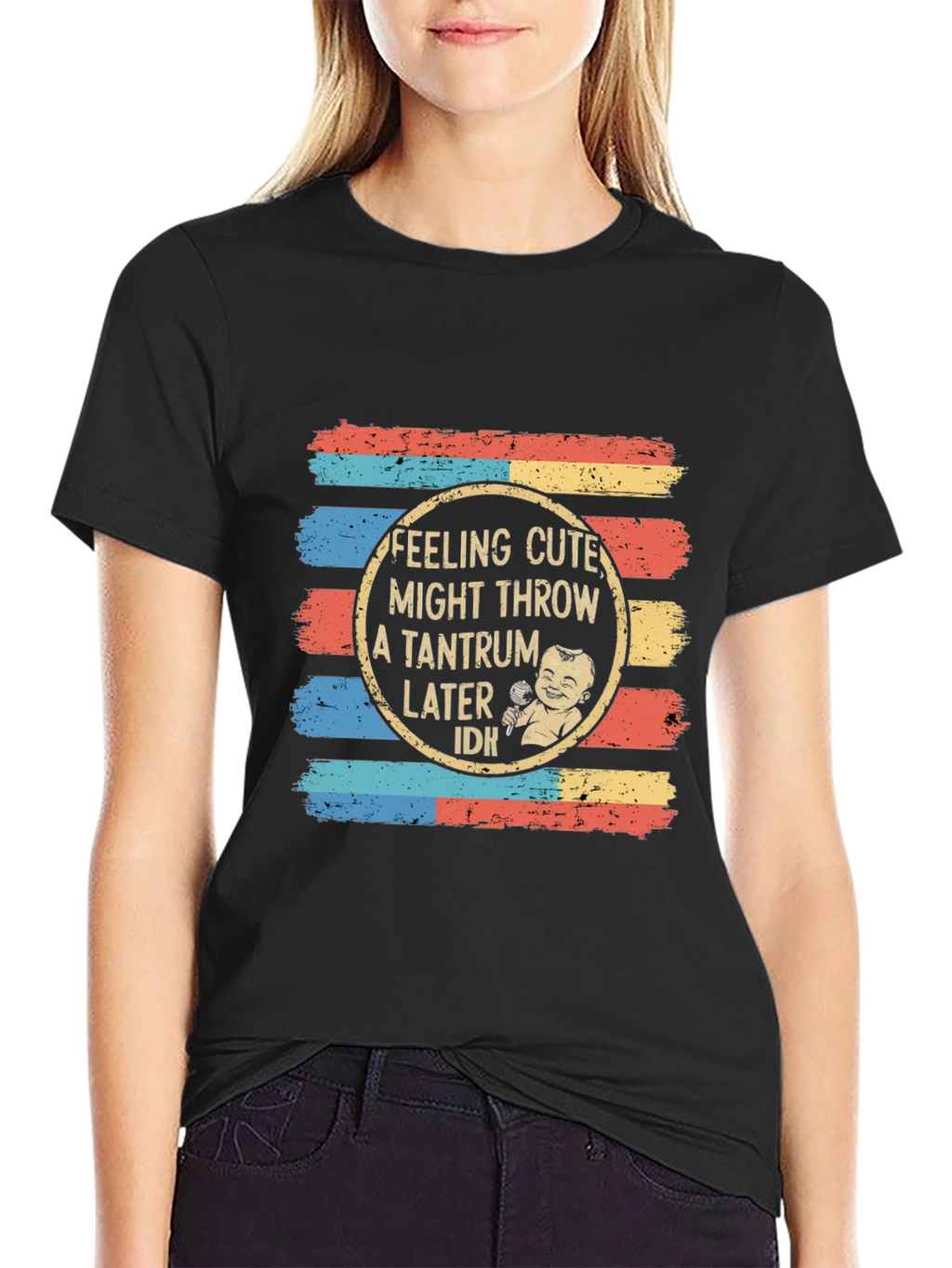 Cute Tantrum Baby T-Shirt - Retro Design
