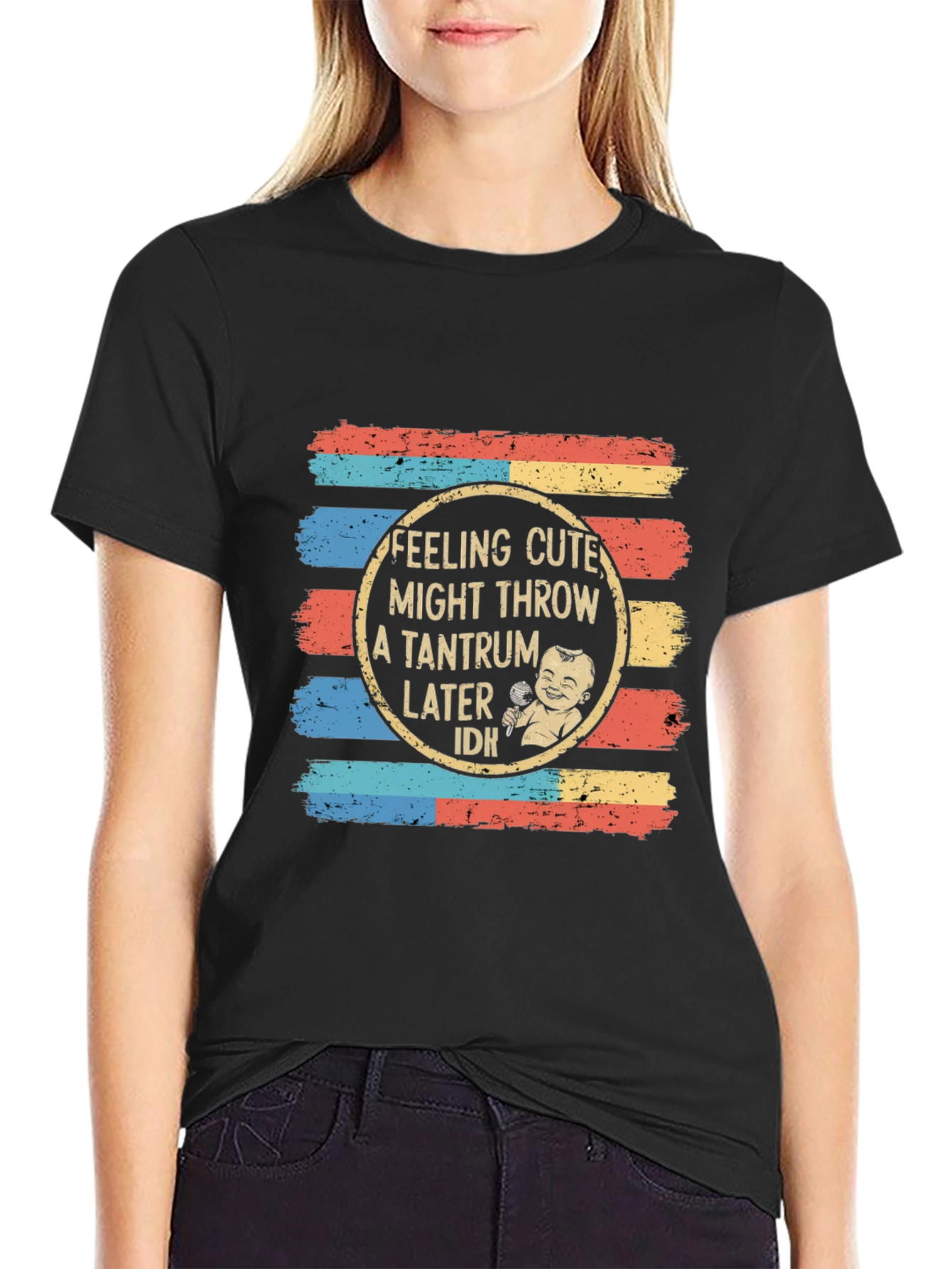 Cute Tantrum Baby T-Shirt - Retro Design
