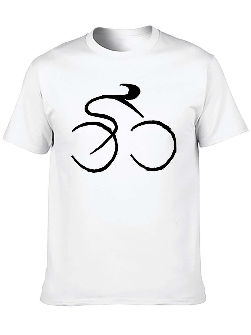 Cycling Silhouette Black T-Shirt