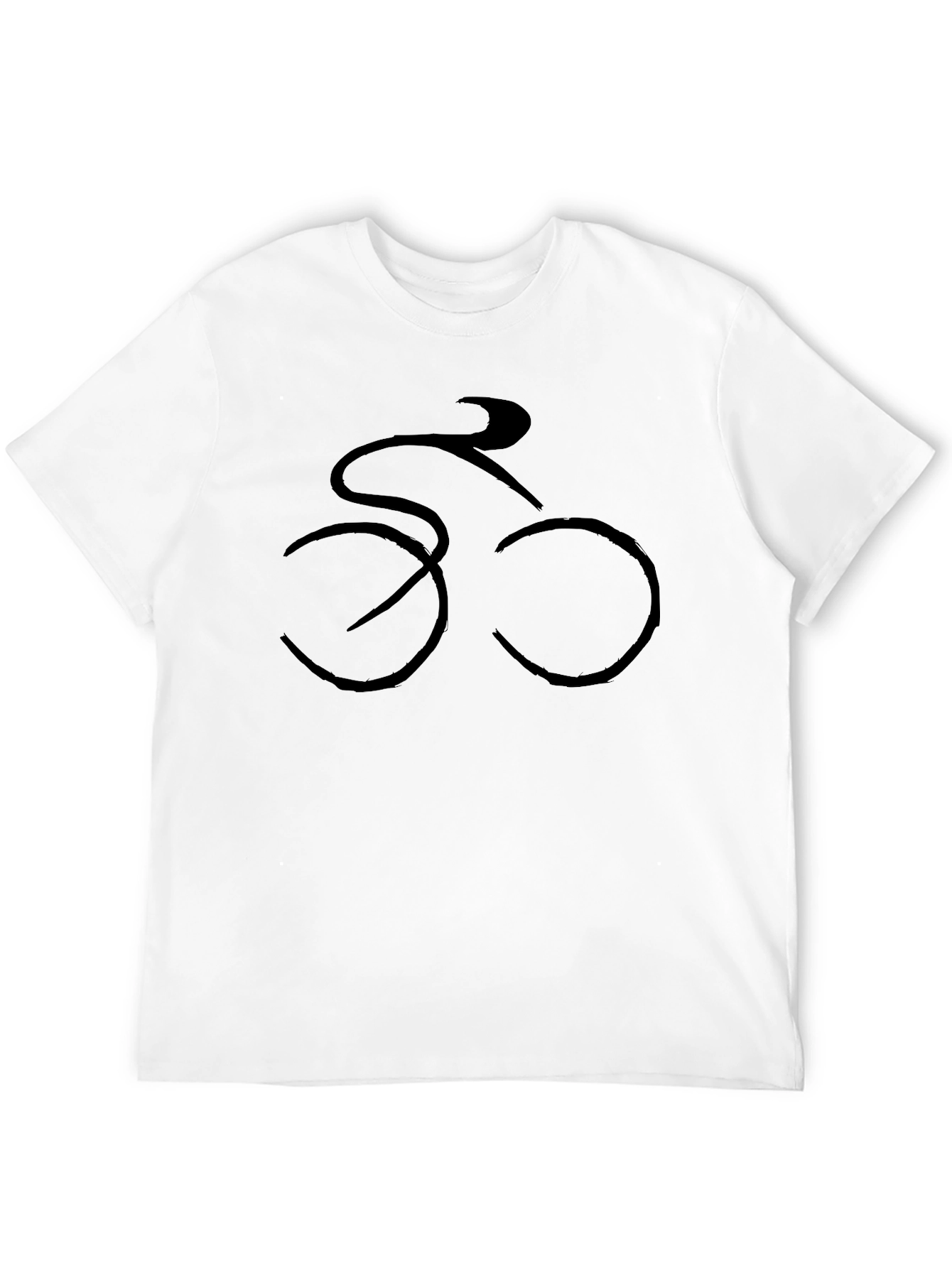 Cycling Silhouette Black T-Shirt