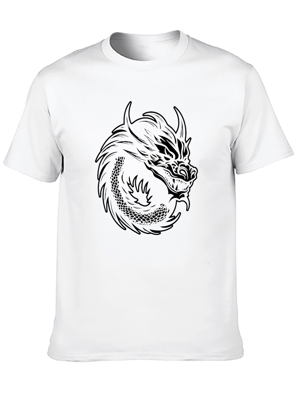 Black Dragon Graphic T-Shirt - Mens Fashion Tee