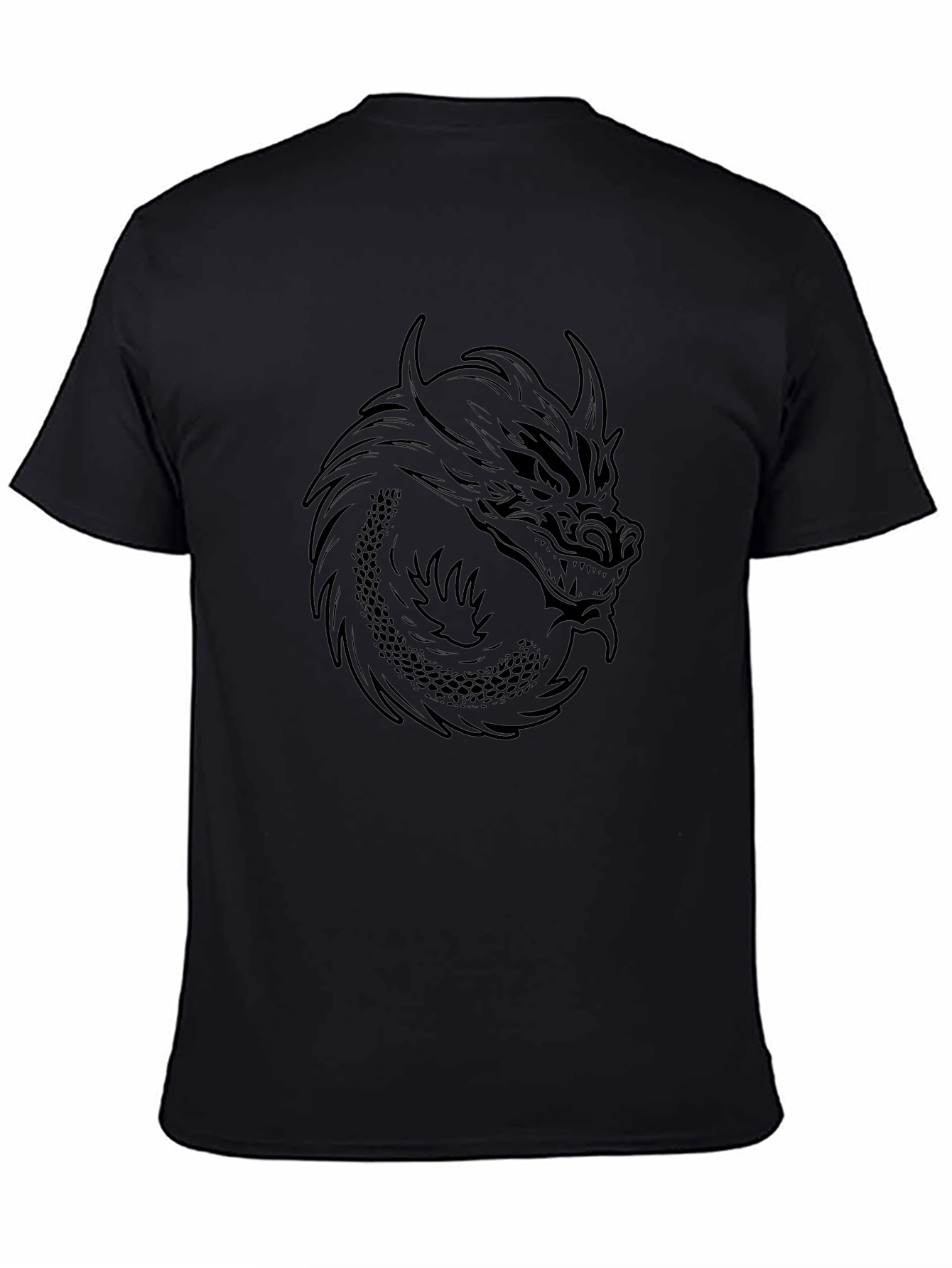 Black Dragon Graphic T-Shirt - Mens Fashion Tee
