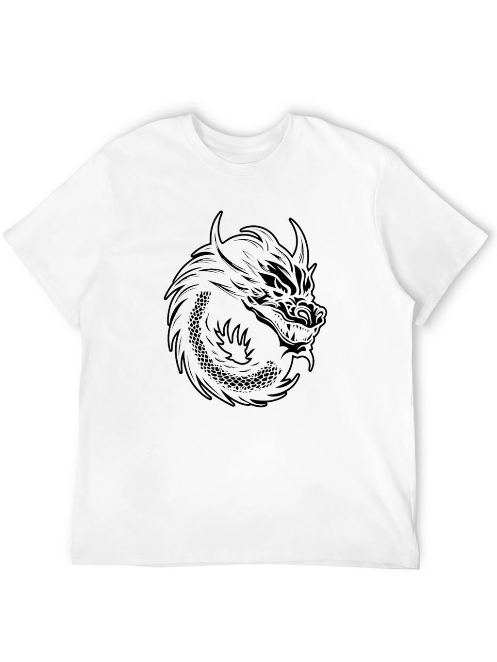 Black Dragon Graphic T-Shirt - Mens Fashion Tee