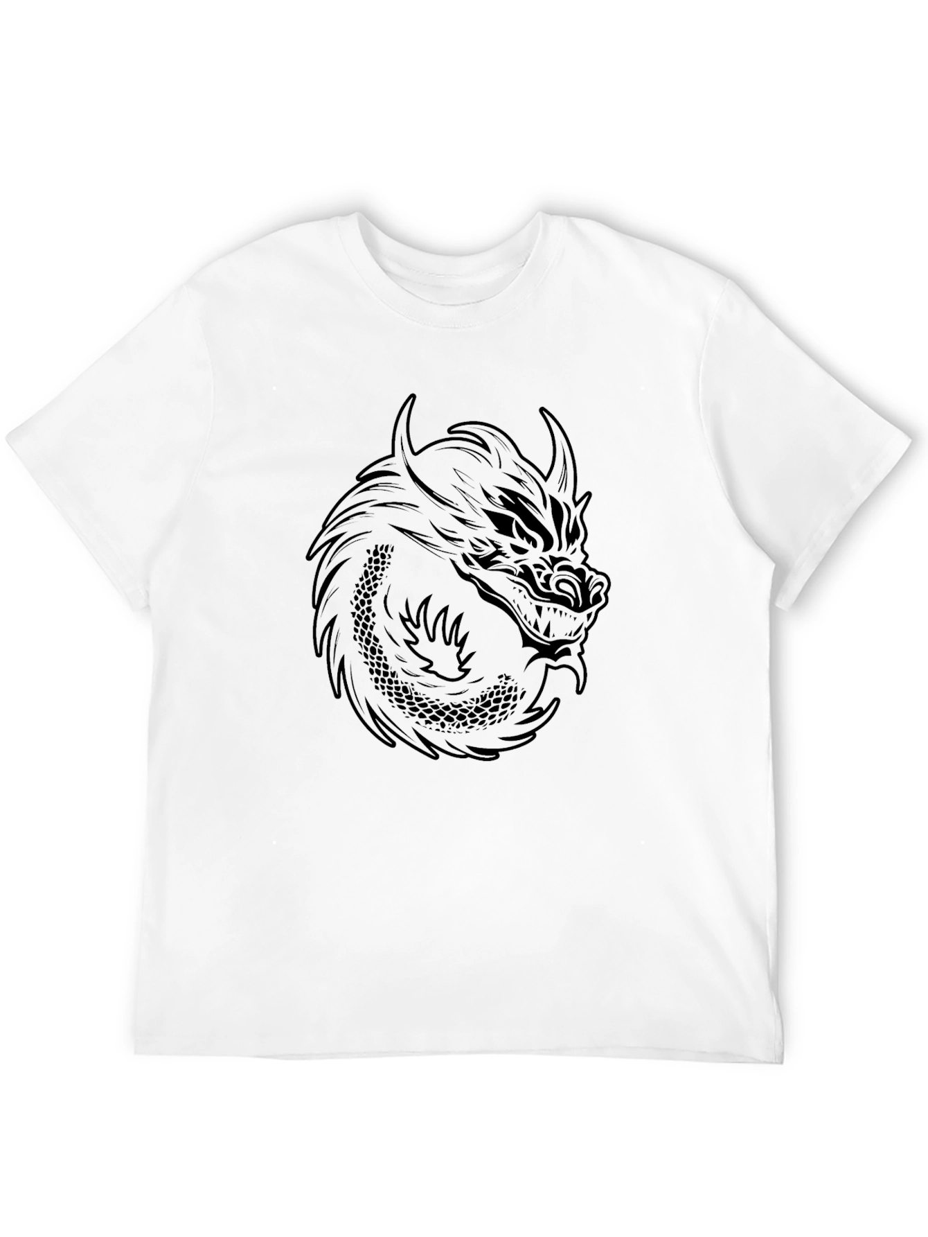 Black Dragon Graphic T-Shirt - Mens Fashion Tee