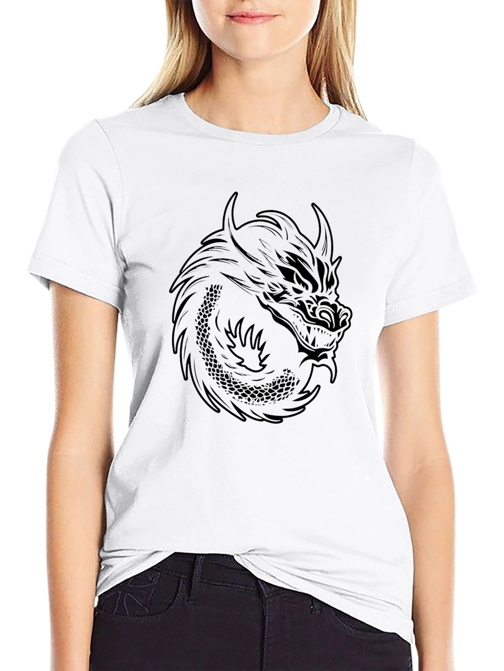 Black Dragon Graphic T-Shirt - Mens Fashion Tee