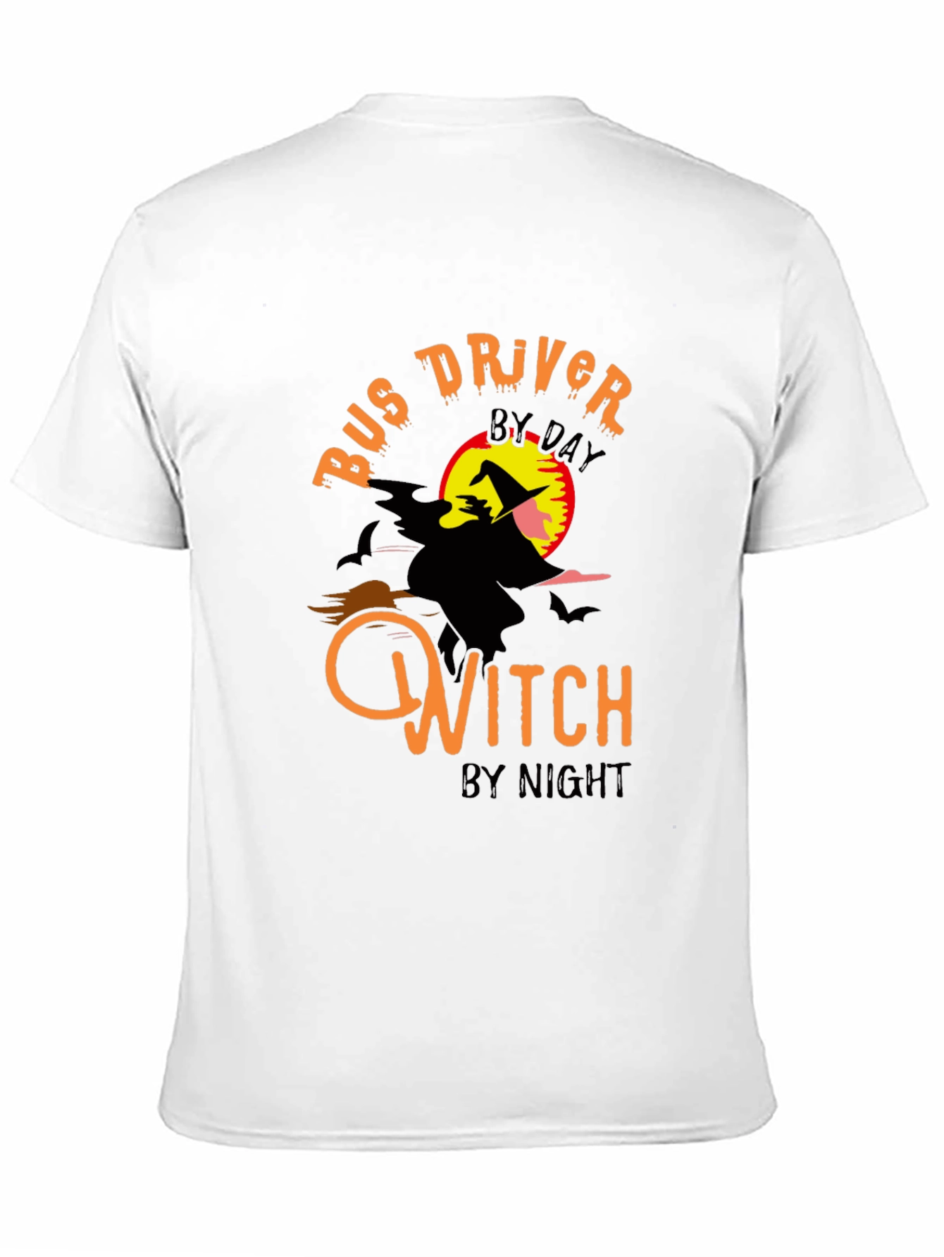 Bus Driver by Day Witch by Night Halloween T-Shirt