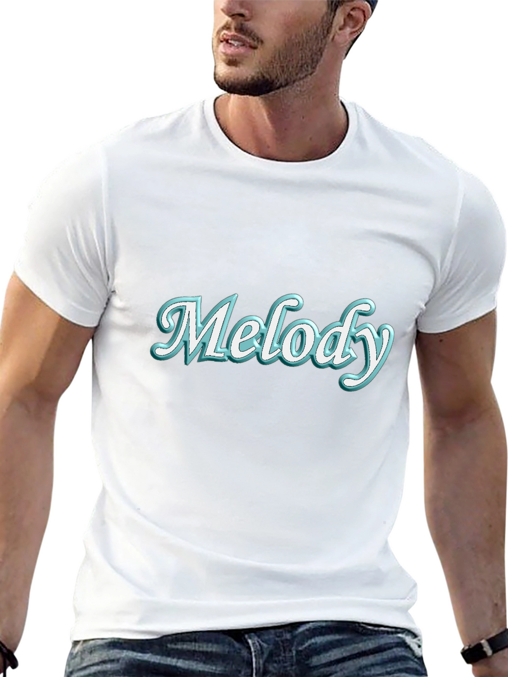 Melody Graphic Tee - Trendy Black T-Shirt