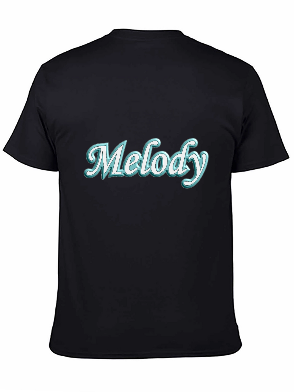 Melody Graphic Tee - Trendy Black T-Shirt