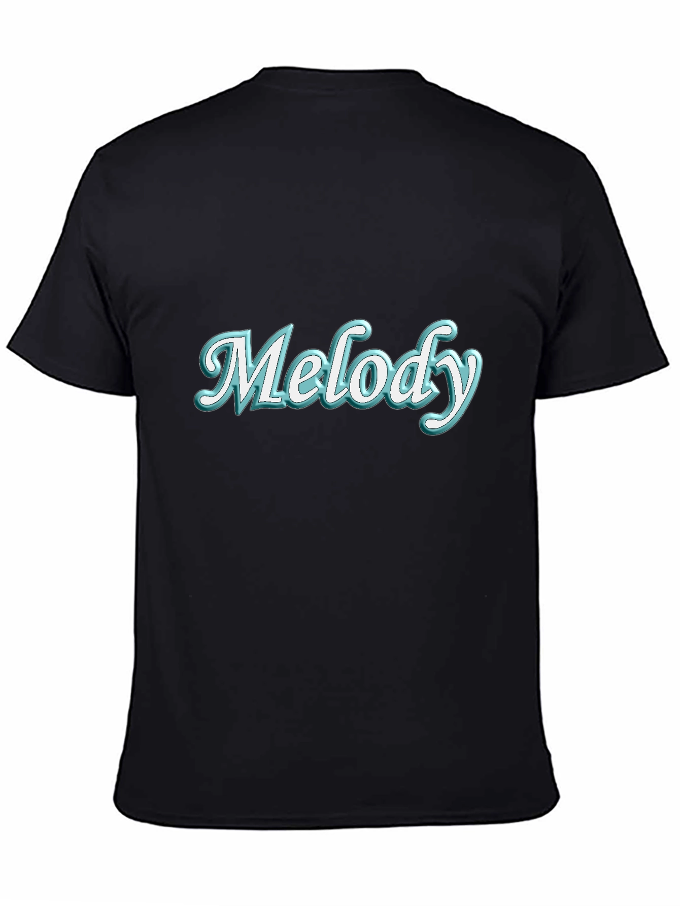 Melody Graphic Tee - Trendy Black T-Shirt