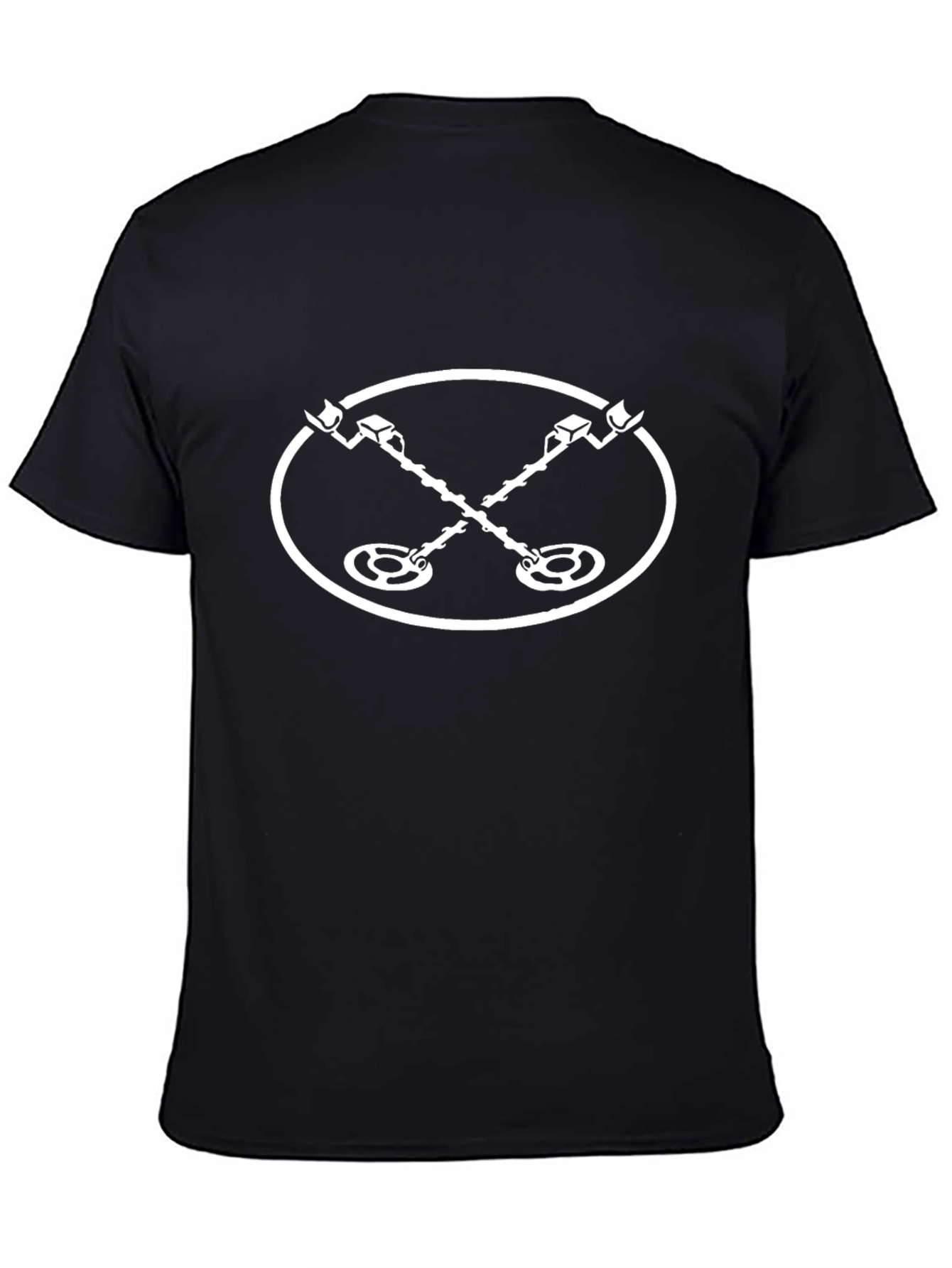 Metal Detector T-Shirt - Black Novelty Hobby Tee