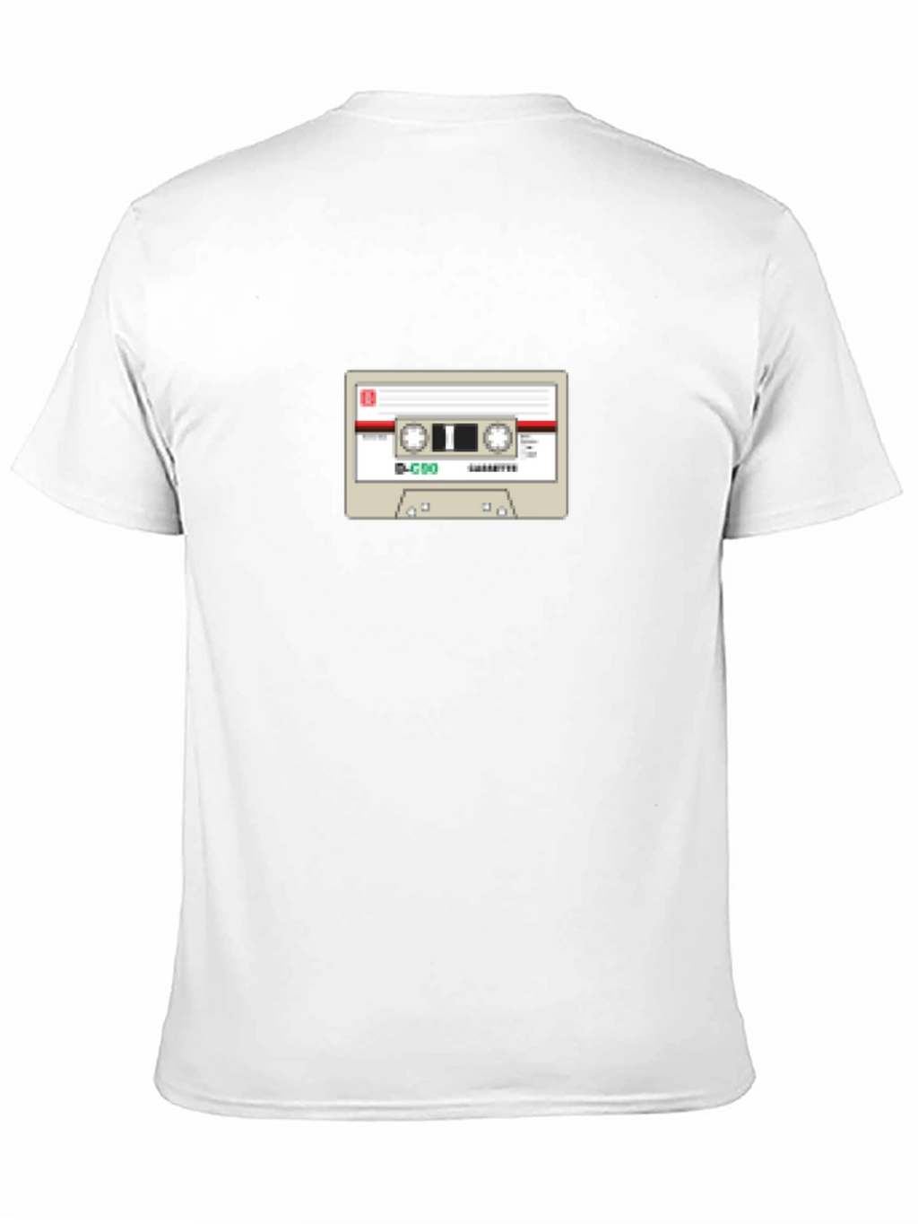 Retro Cassette Tape Graphic T-Shirt - Black Cotton Tee