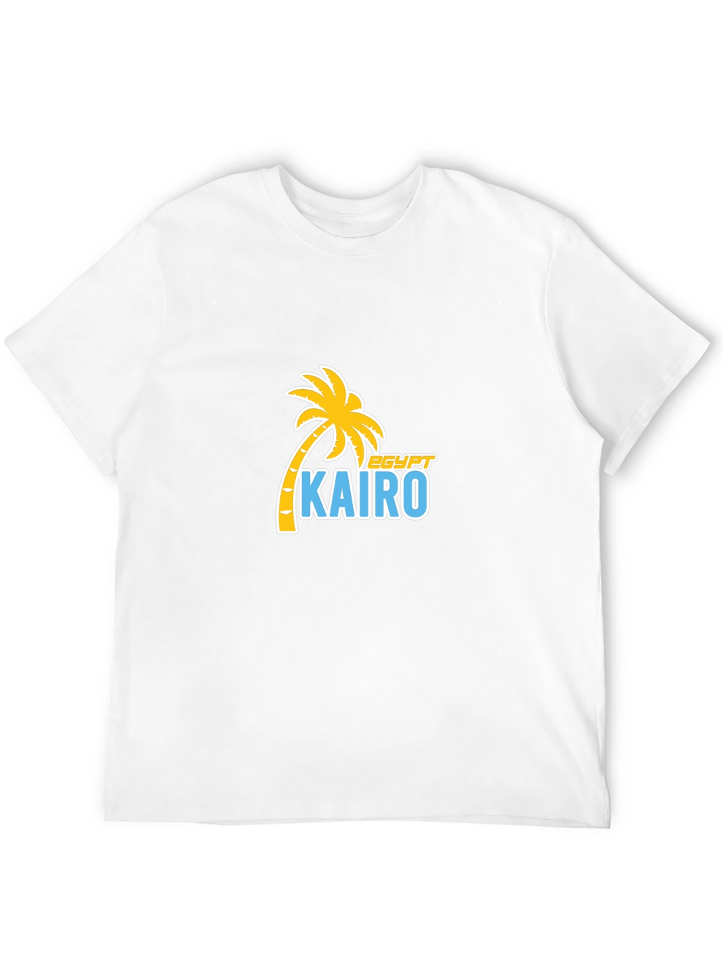 Cairo Egypt Palm Tree T-Shirt - Black Cotton Tee