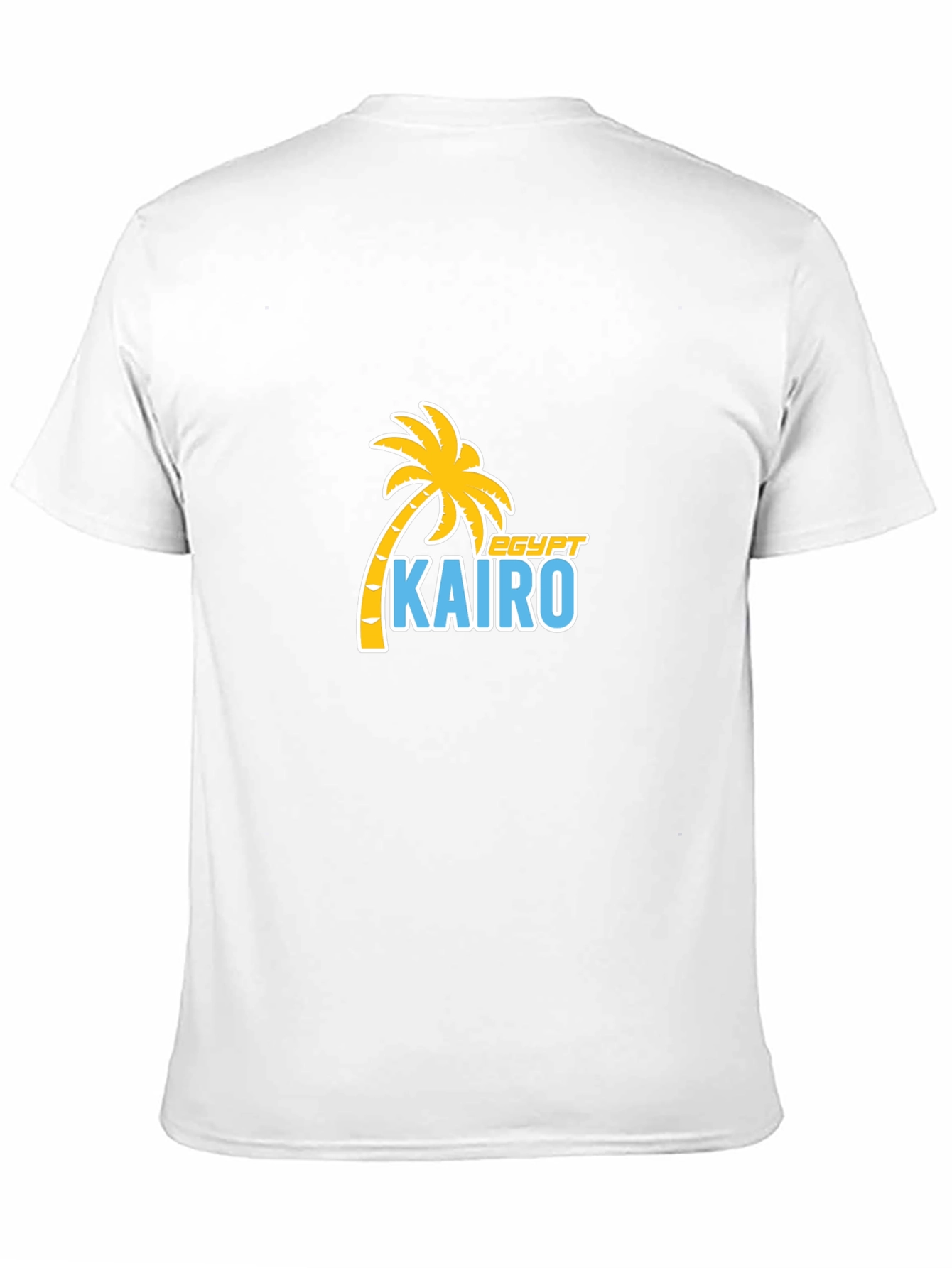 Cairo Egypt Palm Tree T-Shirt - Black Cotton Tee