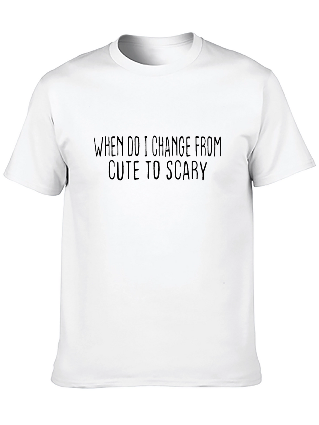 Cute to Scary Graphic Tee - Black Cotton T-Shirt