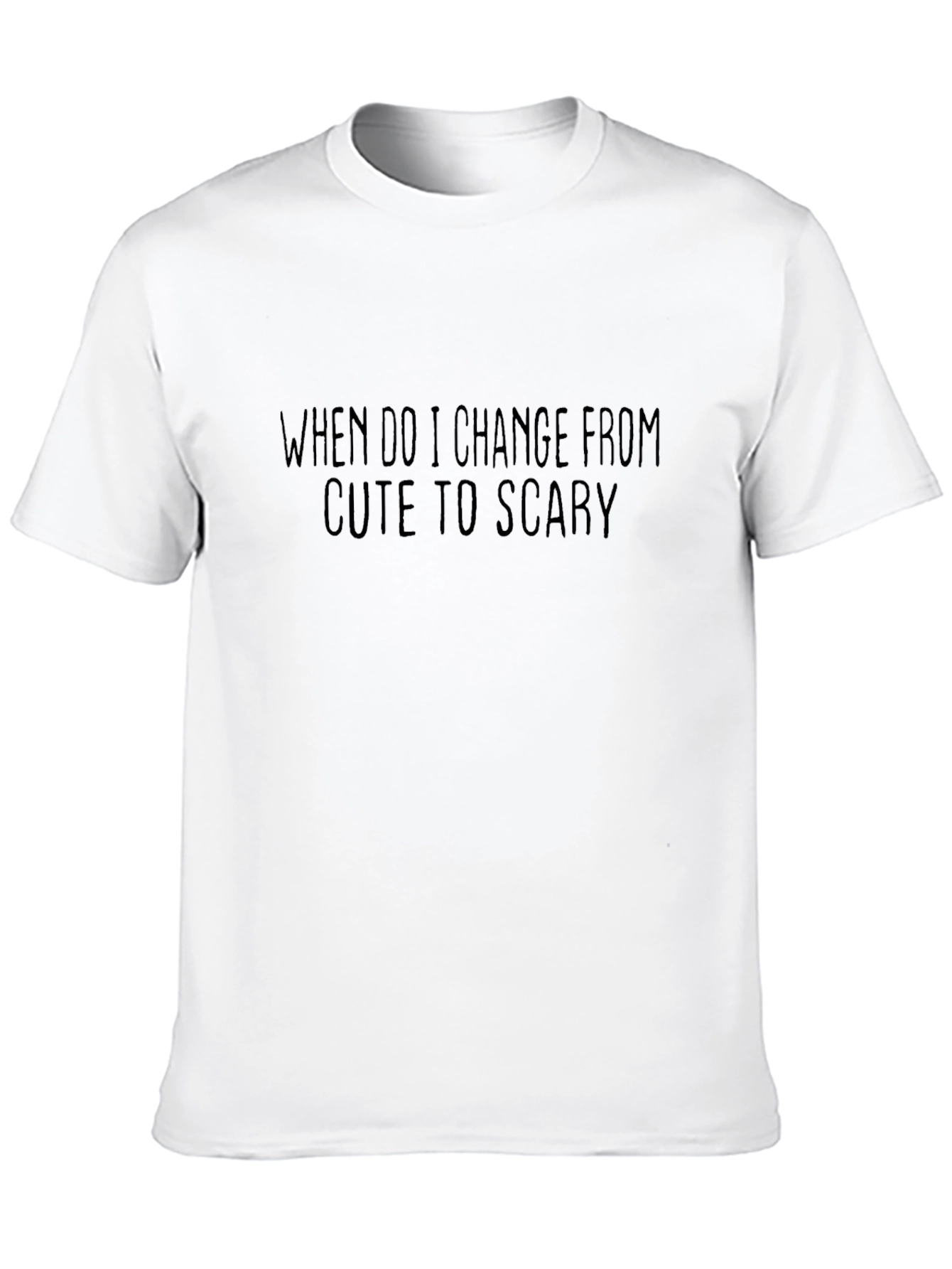 Cute to Scary Graphic Tee - Black Cotton T-Shirt
