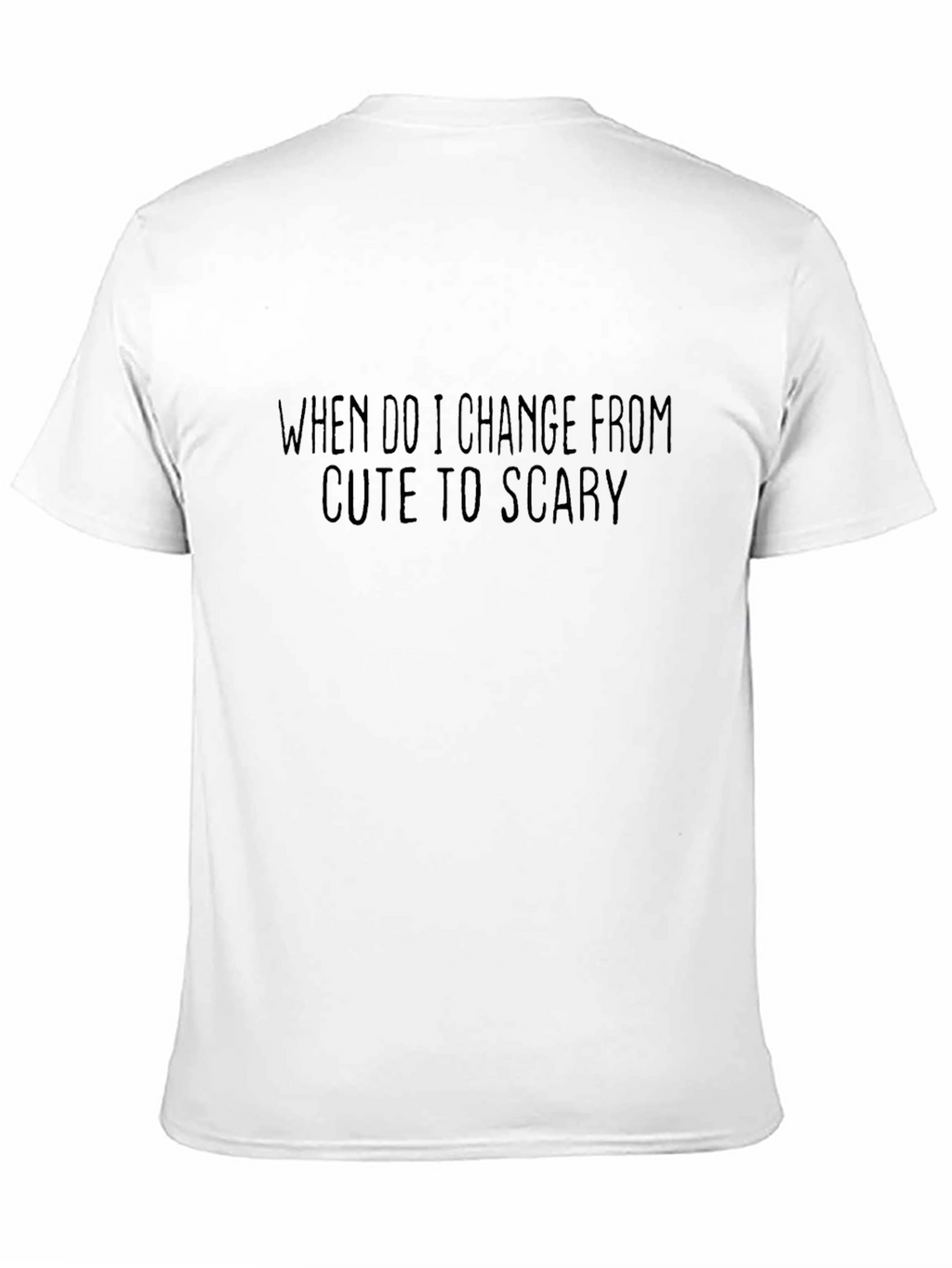 Cute to Scary Graphic Tee - Black Cotton T-Shirt