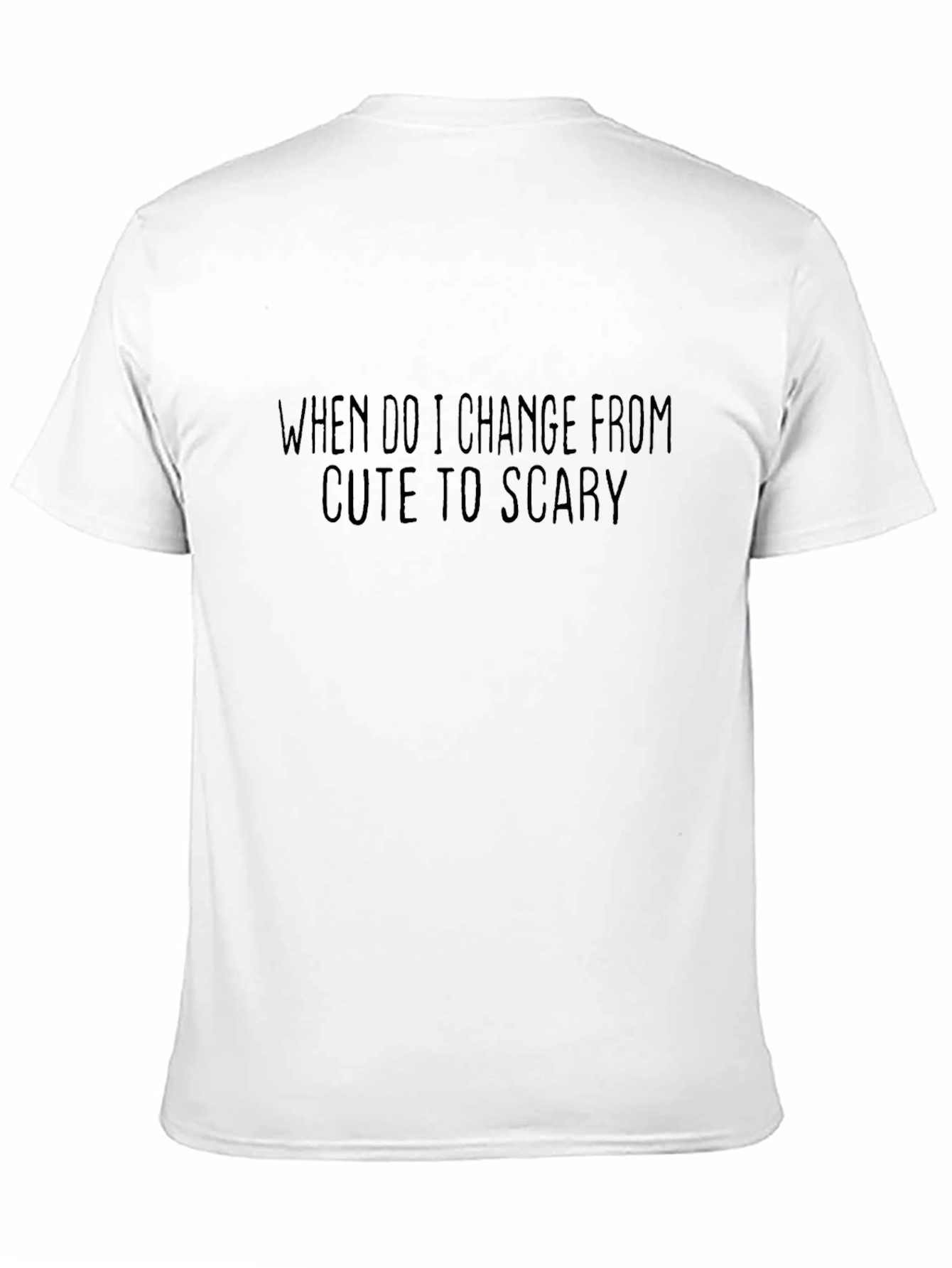 Cute to Scary Graphic Tee - Black Cotton T-Shirt