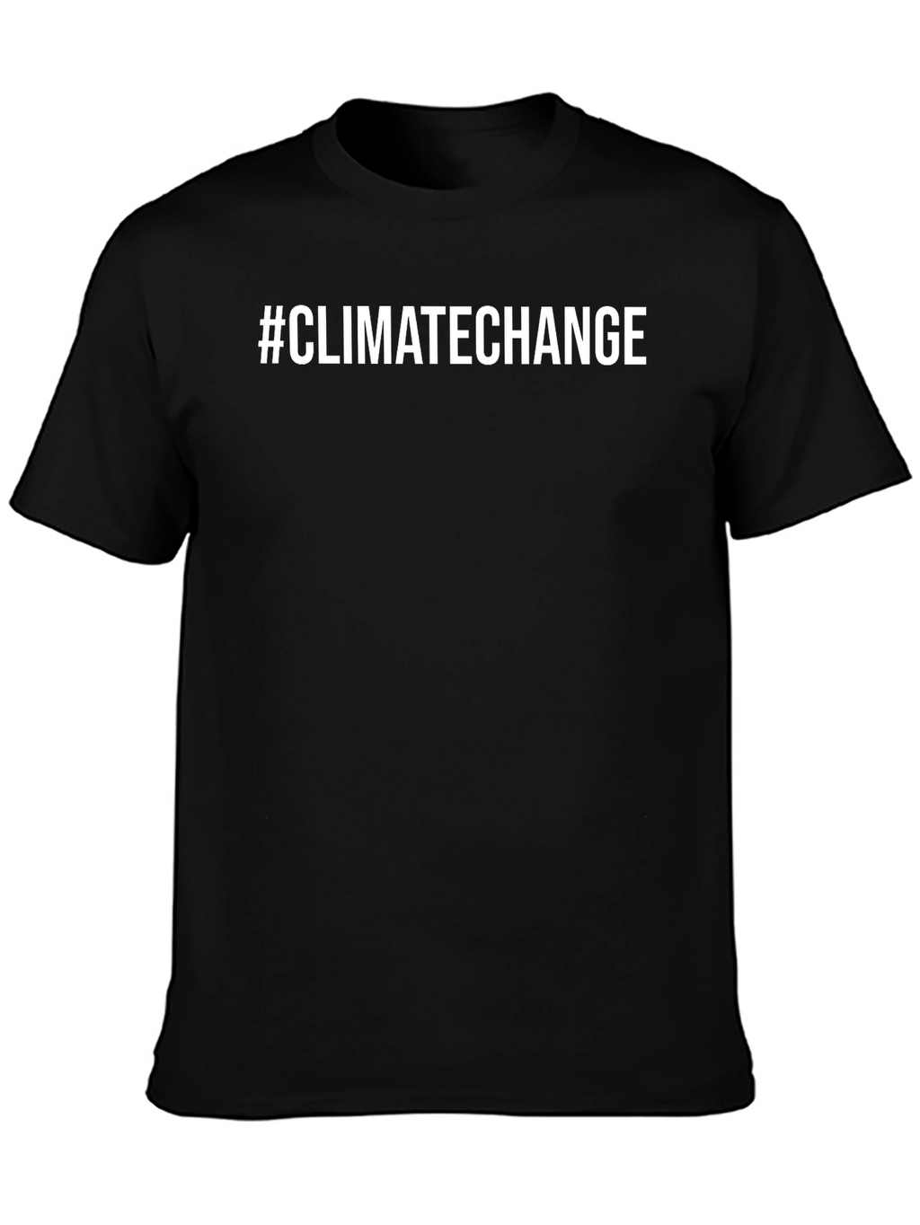 #ClimateChange Black T-Shirt - Eco-Friendly Fashion