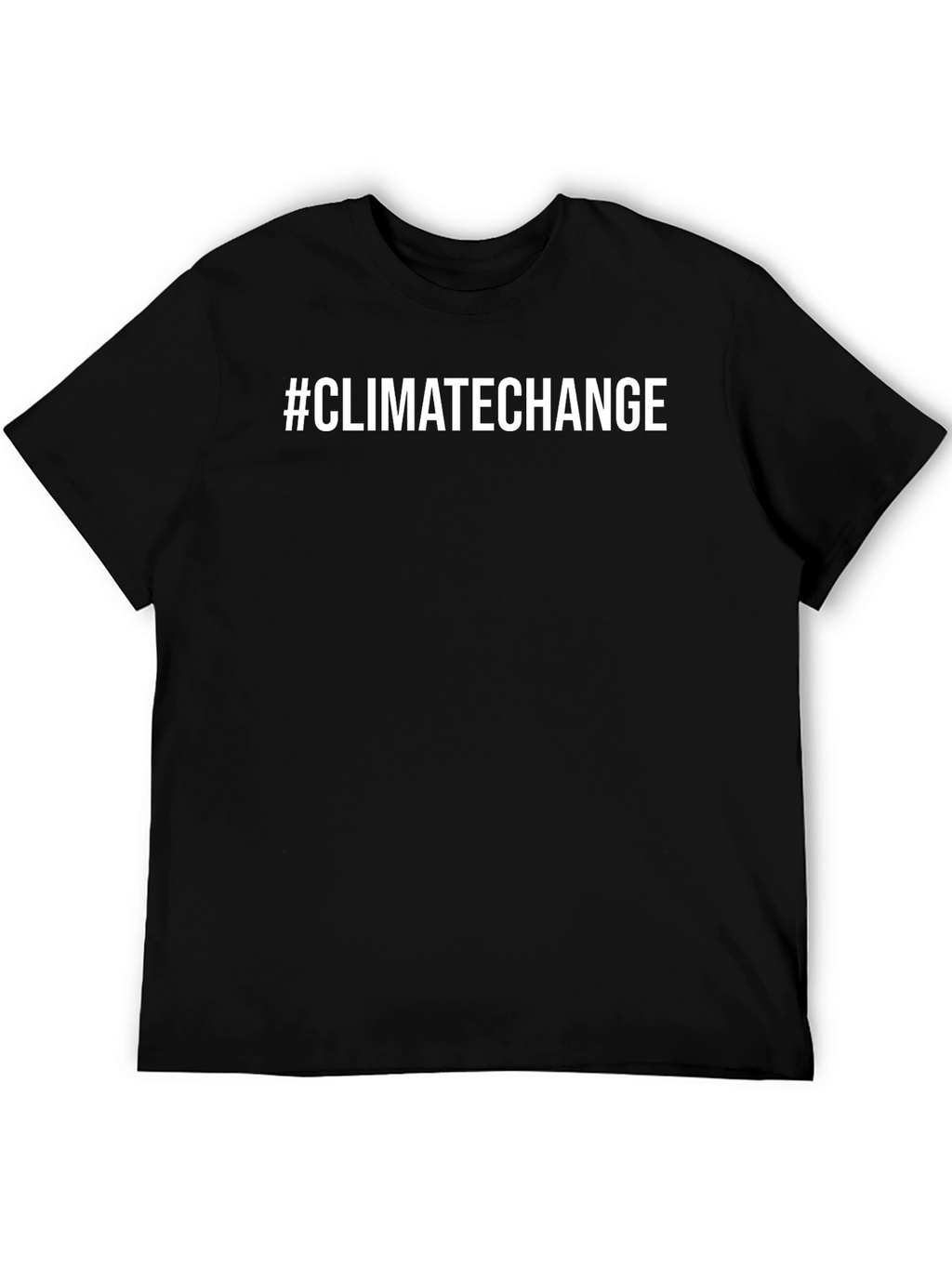 #ClimateChange Black T-Shirt - Eco-Friendly Fashion