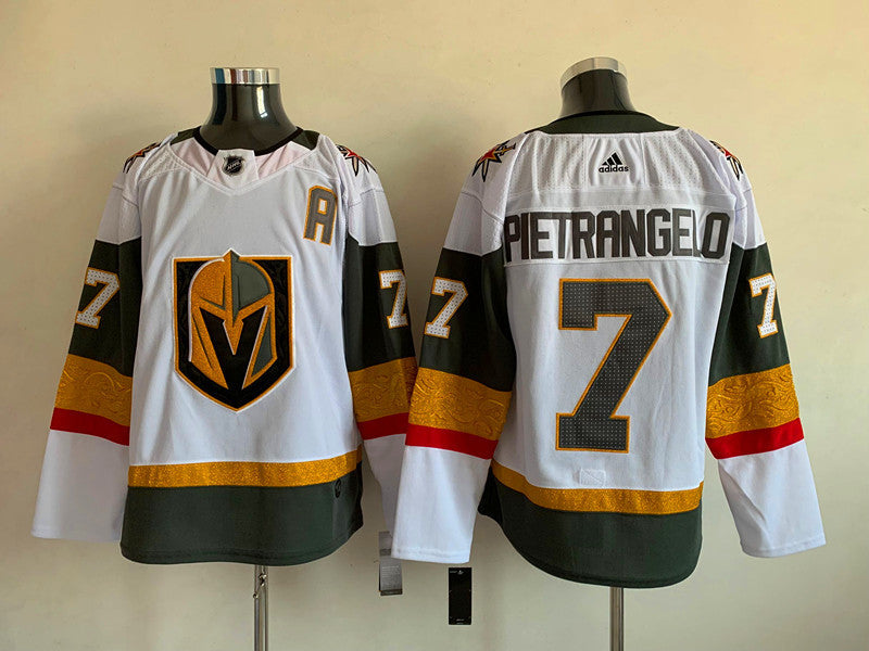 Men's Vegas Golden Knights Alex Pietrangelo #7 White Breakaway Player Jerseys
