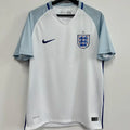 2016 England Home White Retro Soccer Jersey Front