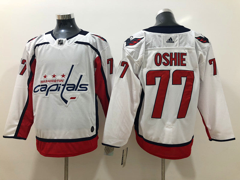 Men's Washington Capitals TJ Oshie #77 White Home Breakaway Player Jerseys