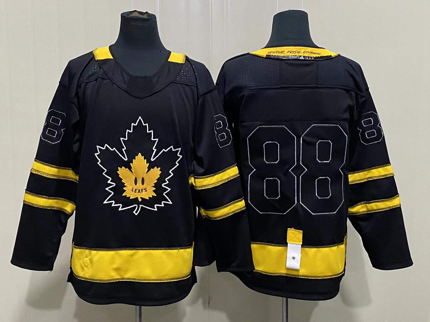 Men's Toronto Maple Leafs William Nylander #88 Black Player Game Jerseys