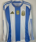 2024/25 Argentina Home Fans Long Sleeve Jersey (Have FlFA World Champion 2022 有胸前章) Front