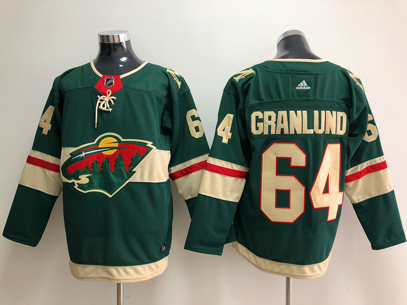 Men's Minnesota Wild Mikael Granlund #64 Green Home Breakaway Player Jerseys