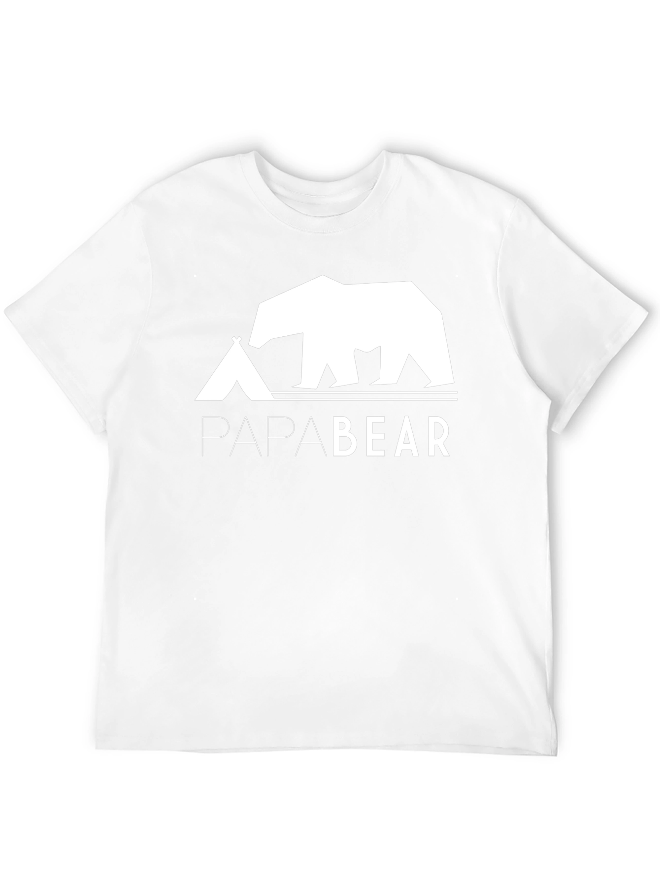 Papa Bear T-Shirt - Camping Dad Tee