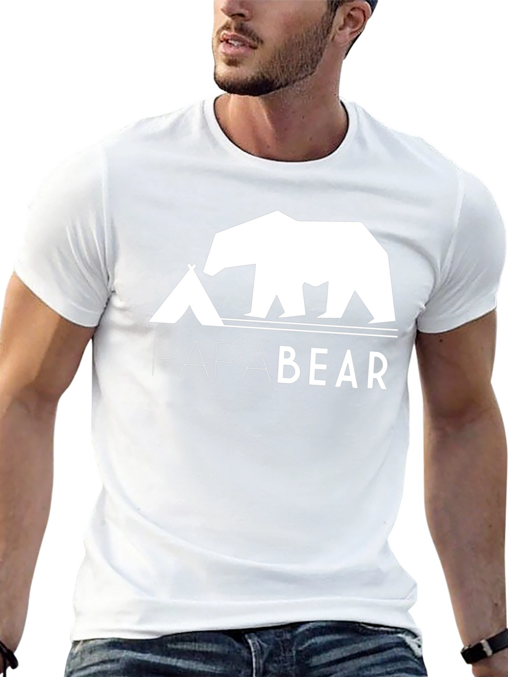 Papa Bear T-Shirt - Camping Dad Tee