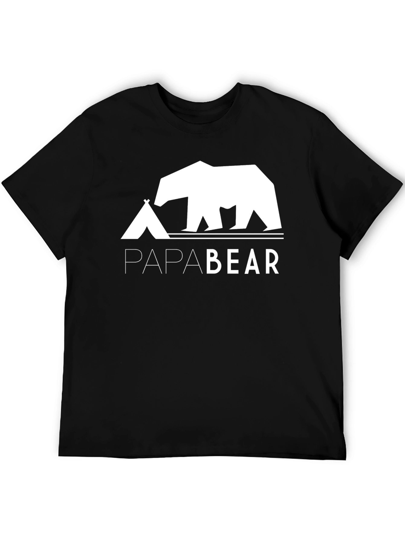 Papa Bear T-Shirt - Camping Dad Tee