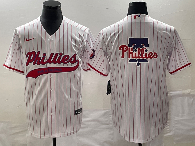 Men's Philadelphia Phillies White Home Replica Team Jerseys Joint Edition