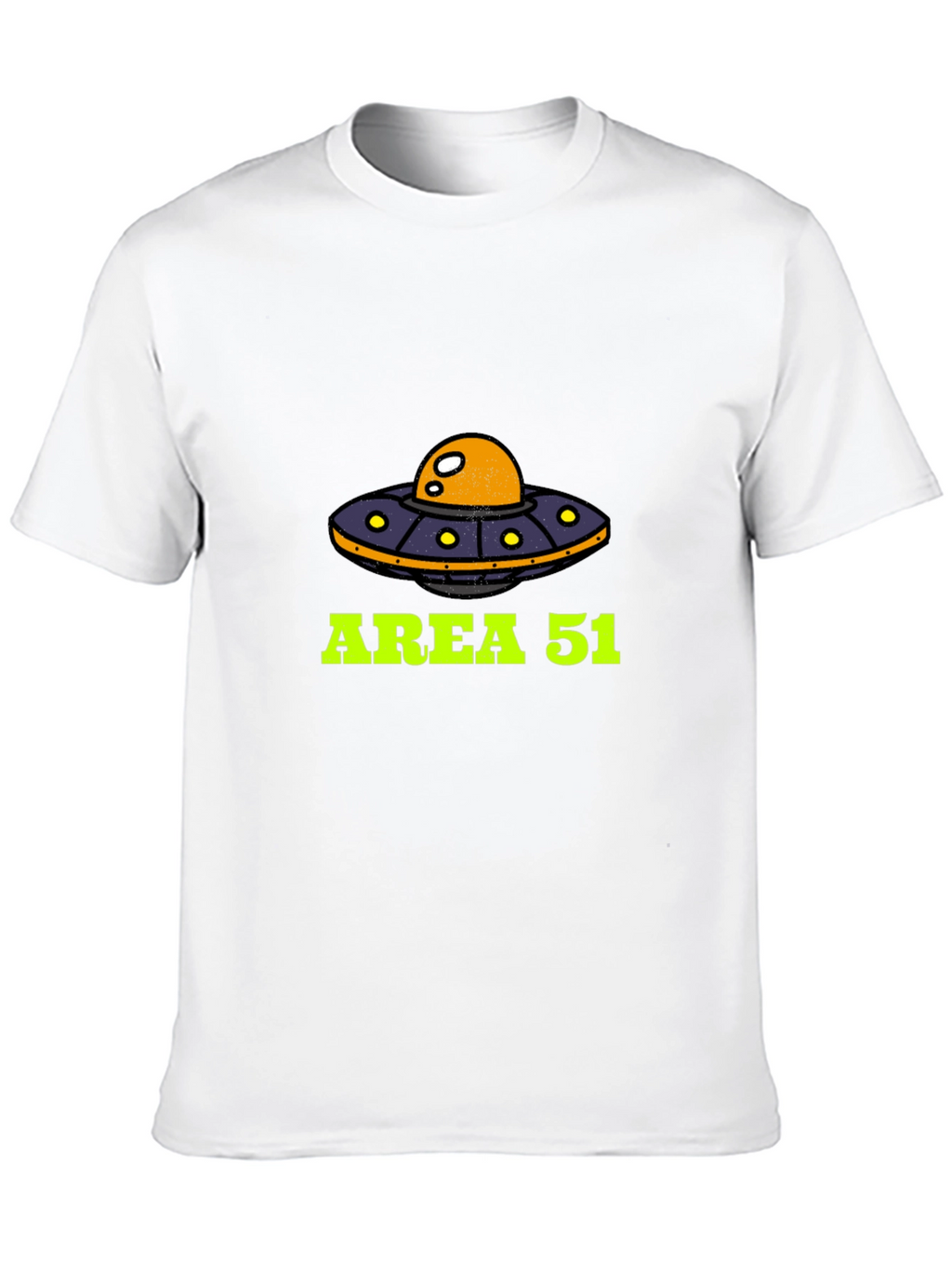 Area 51 UFO Graphic Tee - Black Cotton