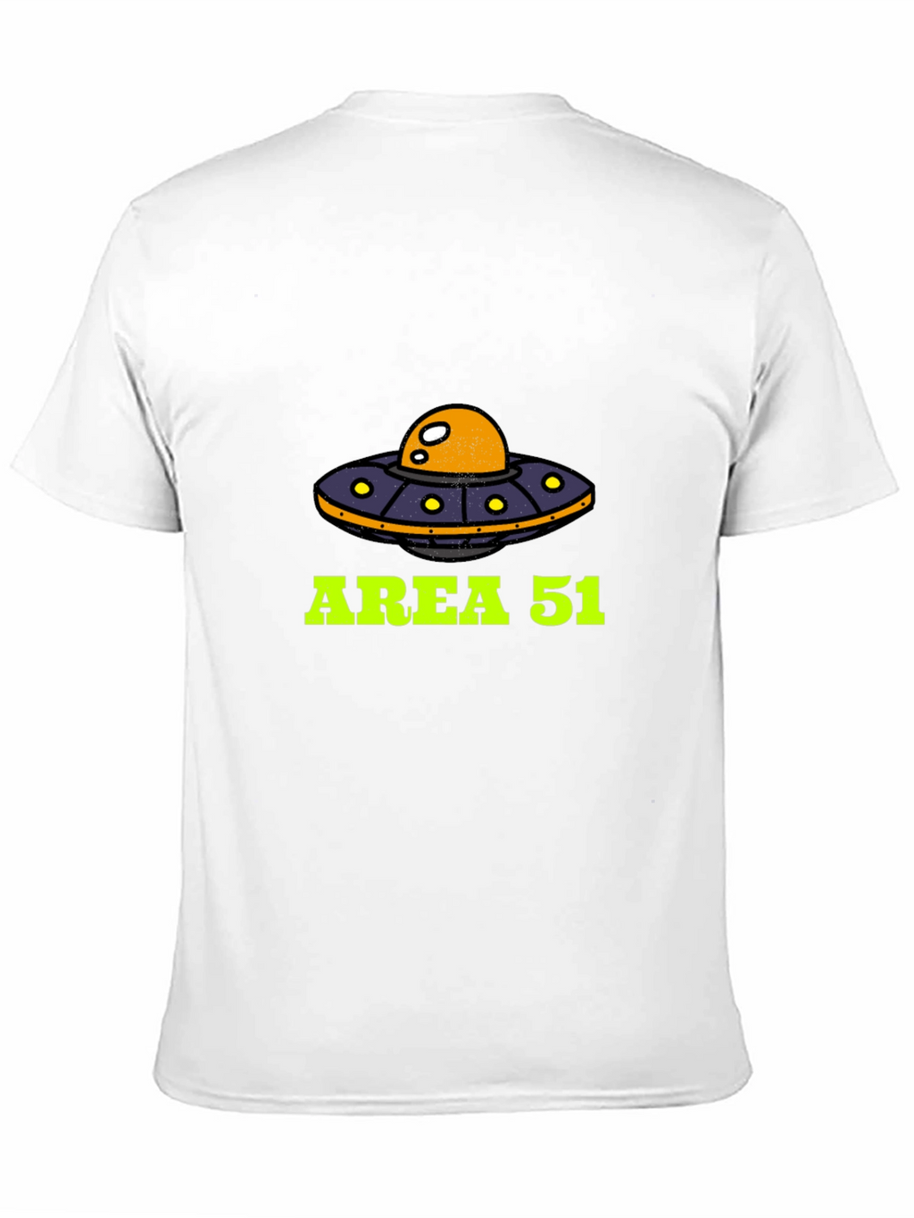 Area 51 UFO Graphic Tee - Black Cotton