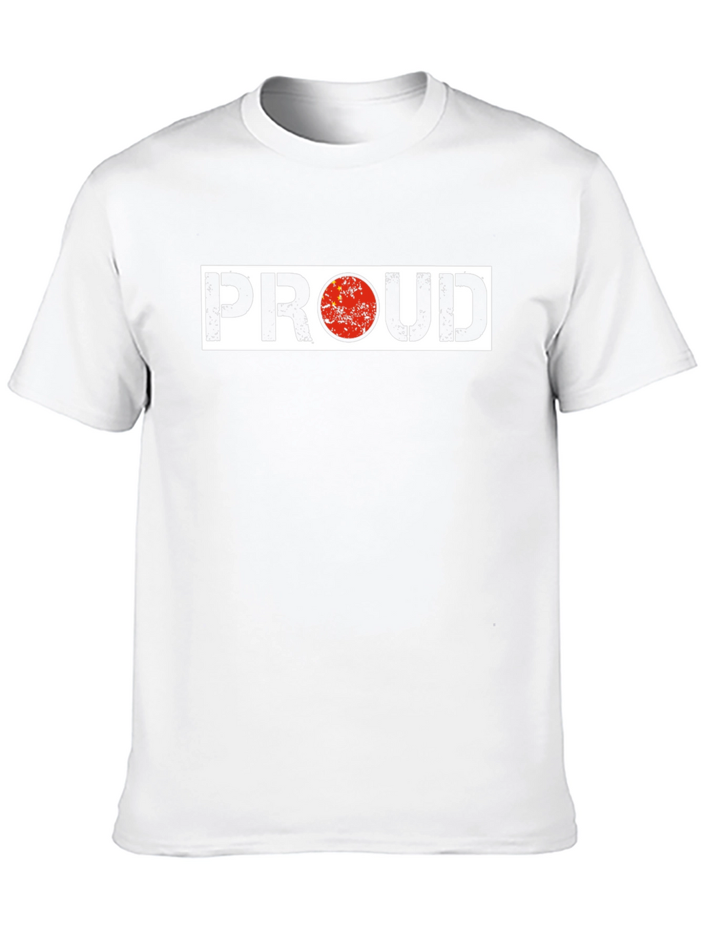 Proud China Flag Graphic Black T-Shirt