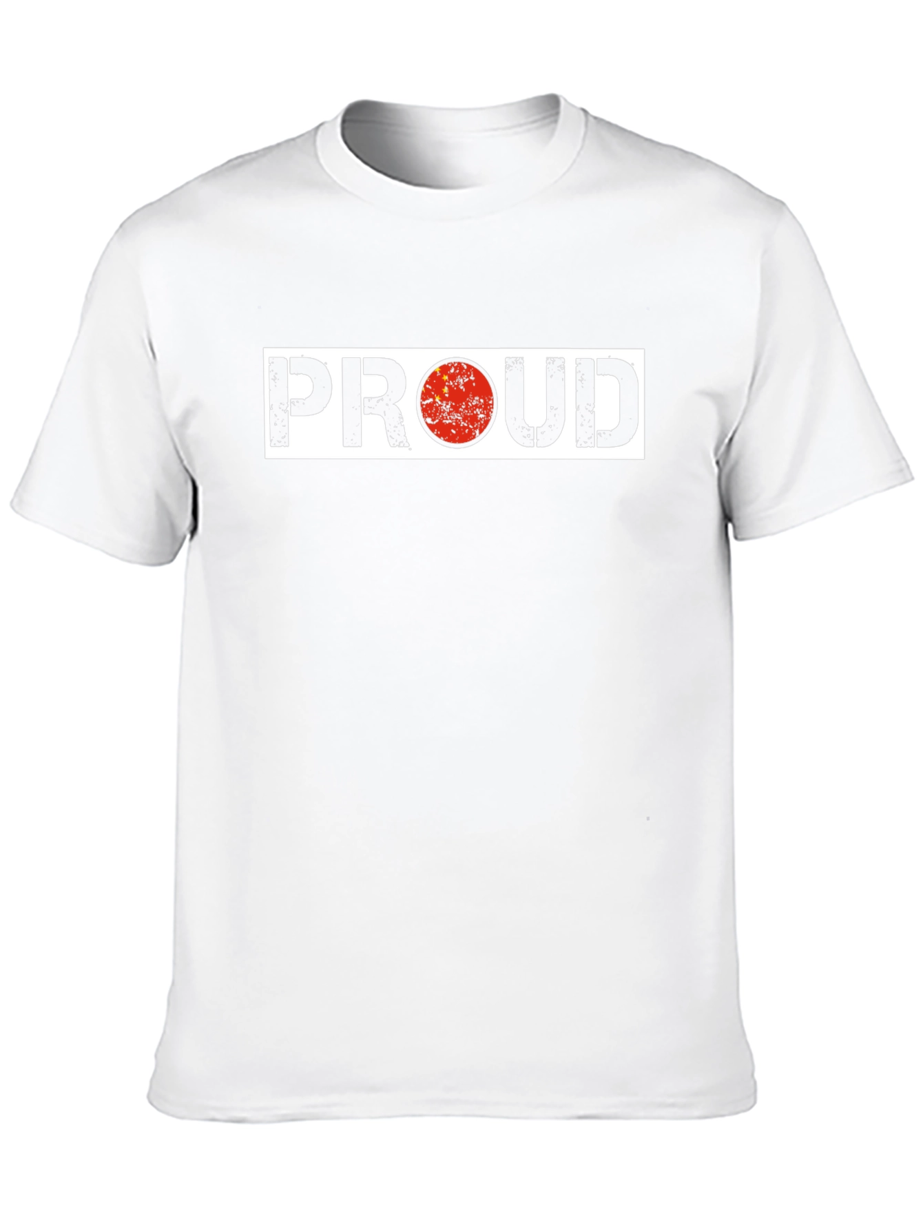 Proud China Flag Graphic Black T-Shirt
